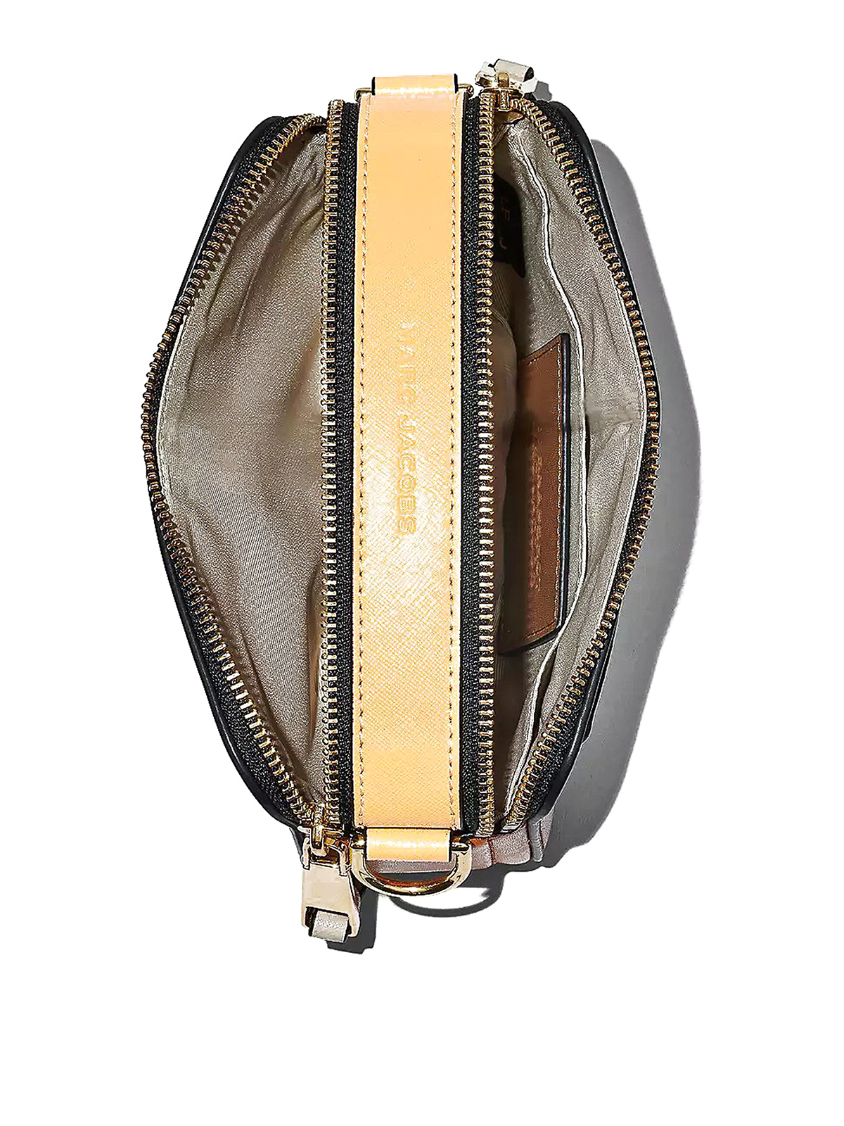 Shop Marc Jacobs Snapshot Leather Bag In Brown