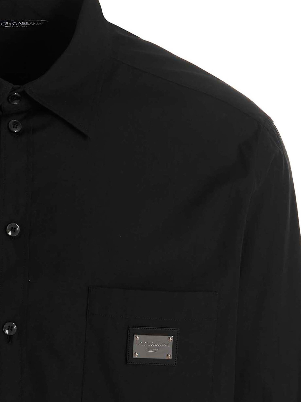 Shop Dolce & Gabbana Camisa - Dg Essential In Black