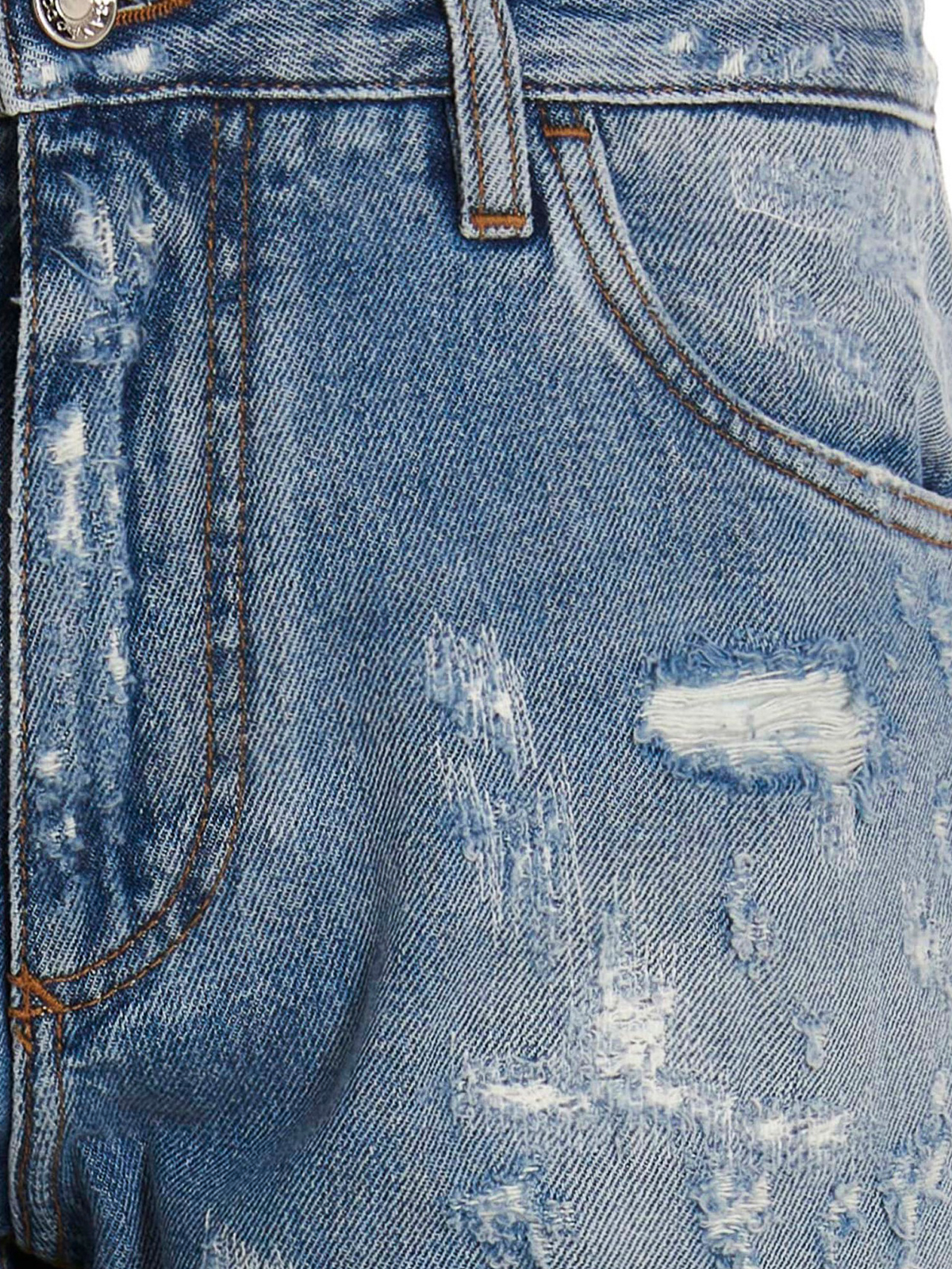 Dolce & Gabbana Destroyed jeans - Light Blue|GV1TADG8HG7S9001