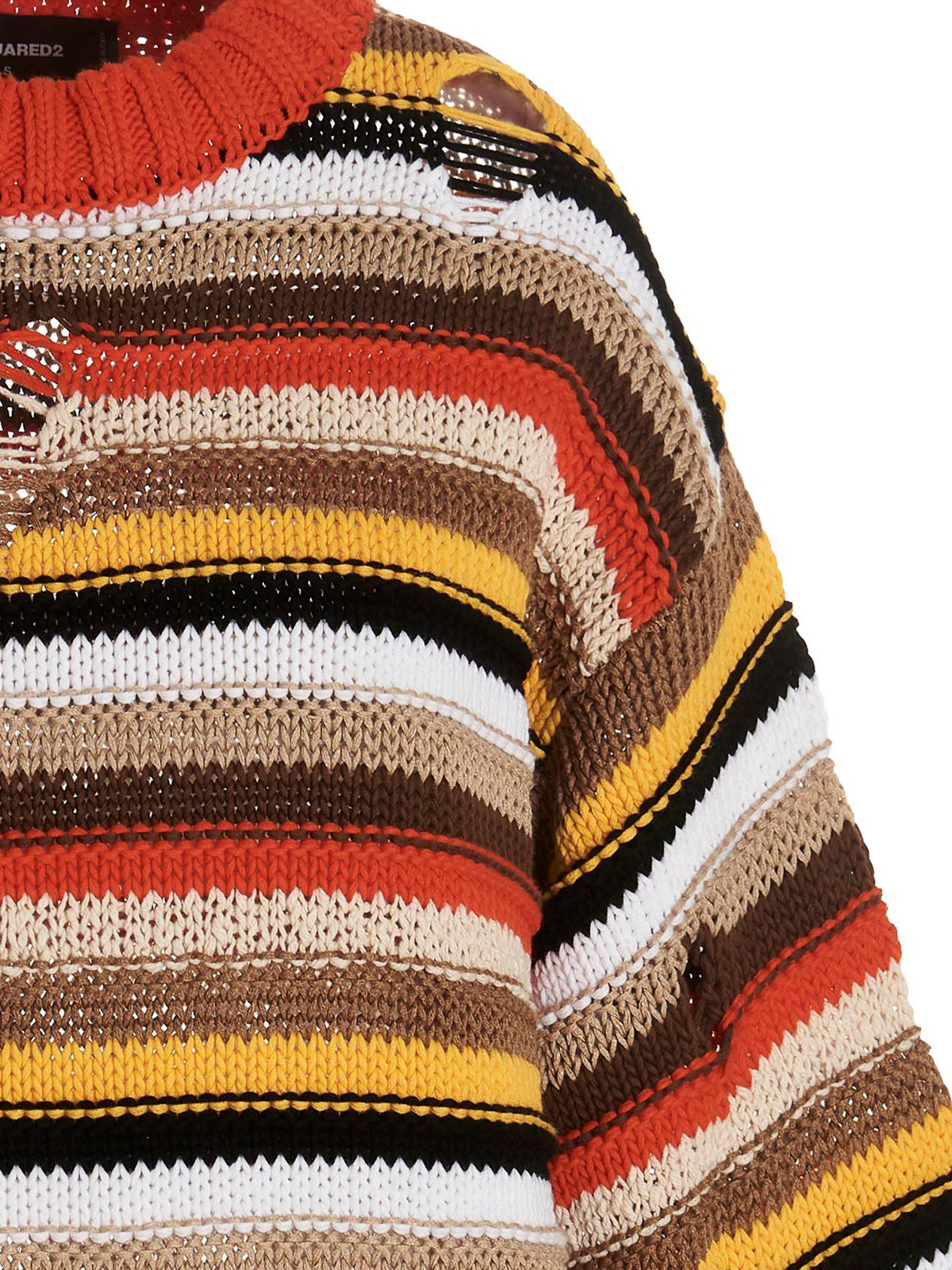 Shop Dsquared2 Multicolor Striped Sweater