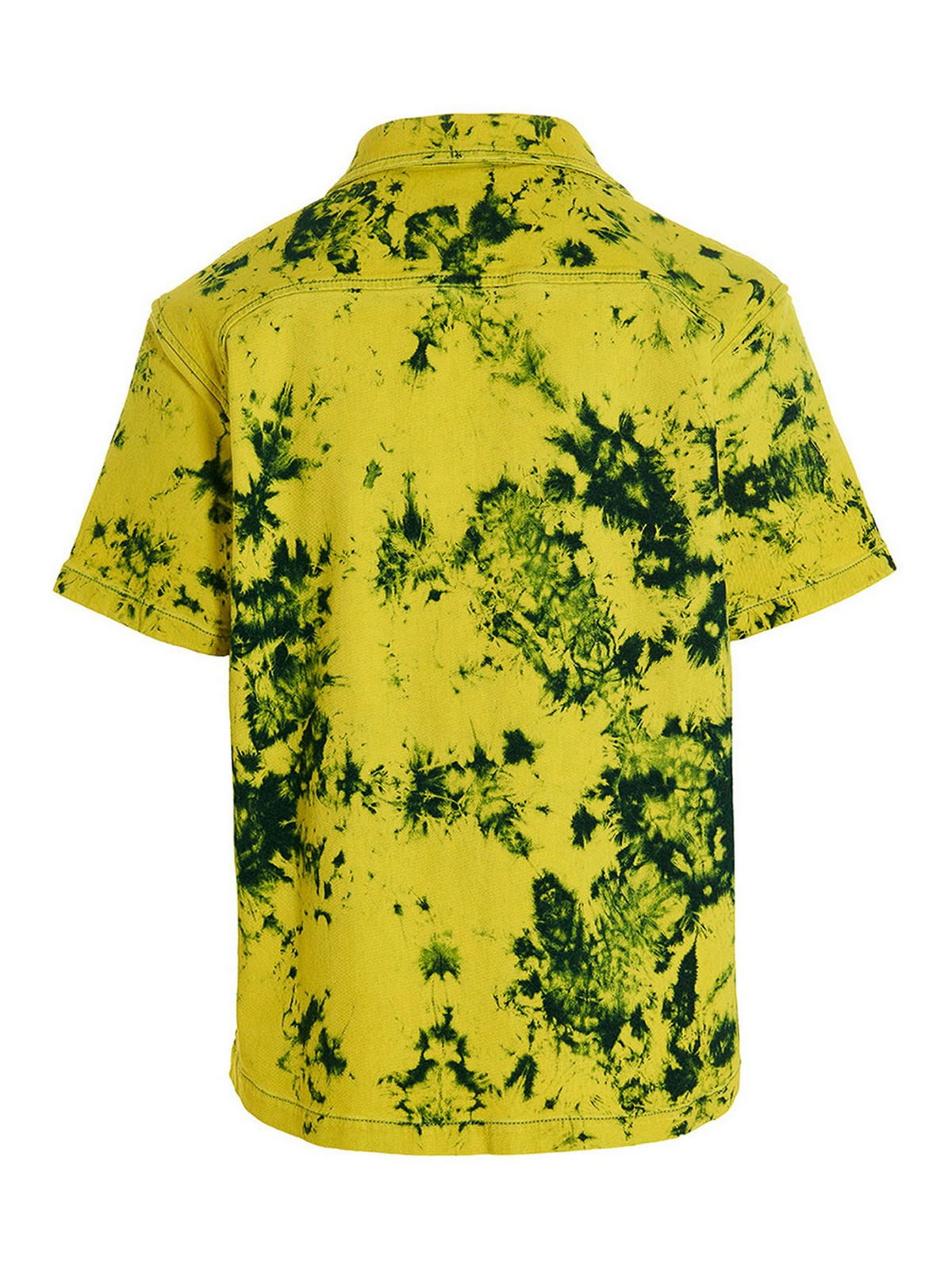 Shop Ferrari Bleach & Dye Shirt In Yellow