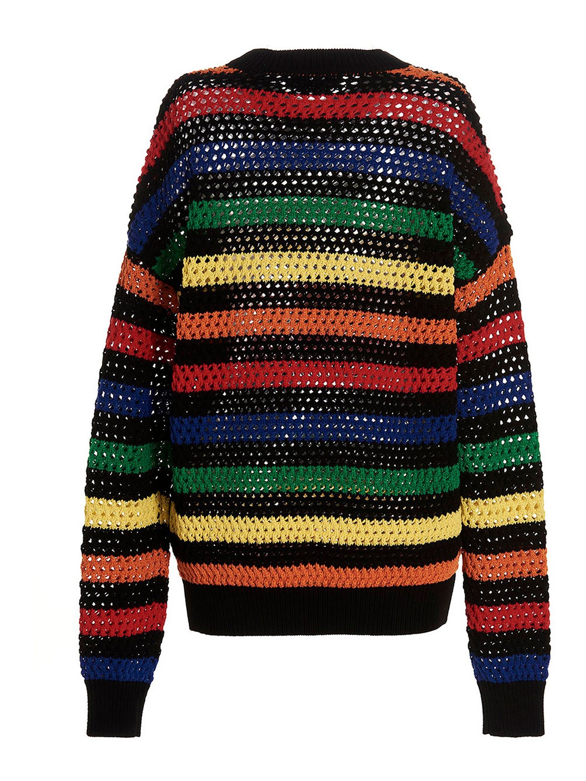 Shop Msgm Multicolor Striped Sweater In Multicolour