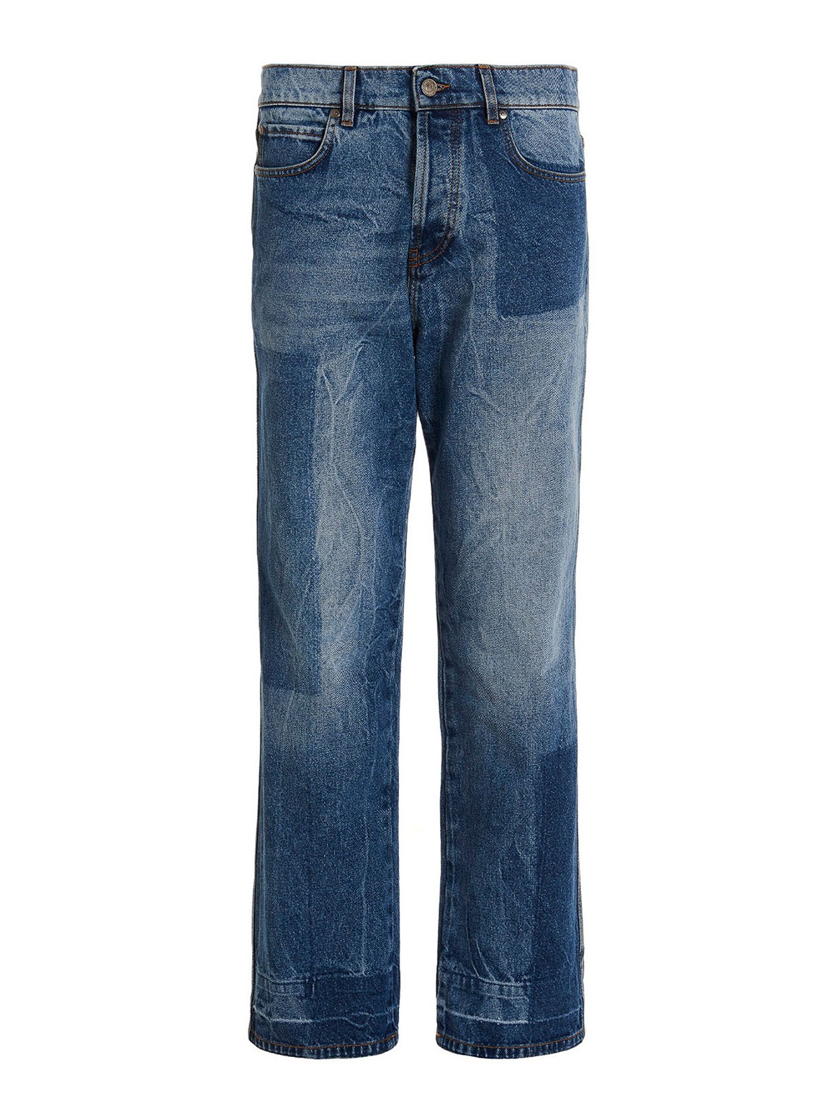 Shop Msgm Riserva Jeans In Blue