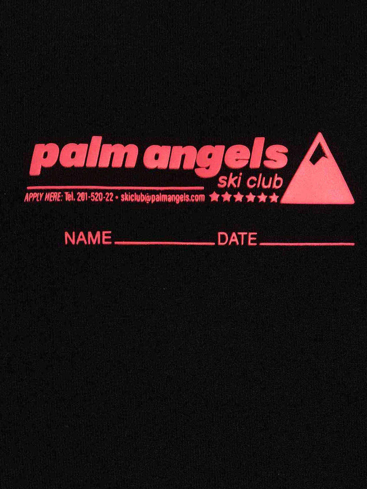 【関税＆送料込み】Palm Angels Palm Ski Club T-Shirt Palm Angels Ski Club Cotton T-shirt | Black | FARFETCH