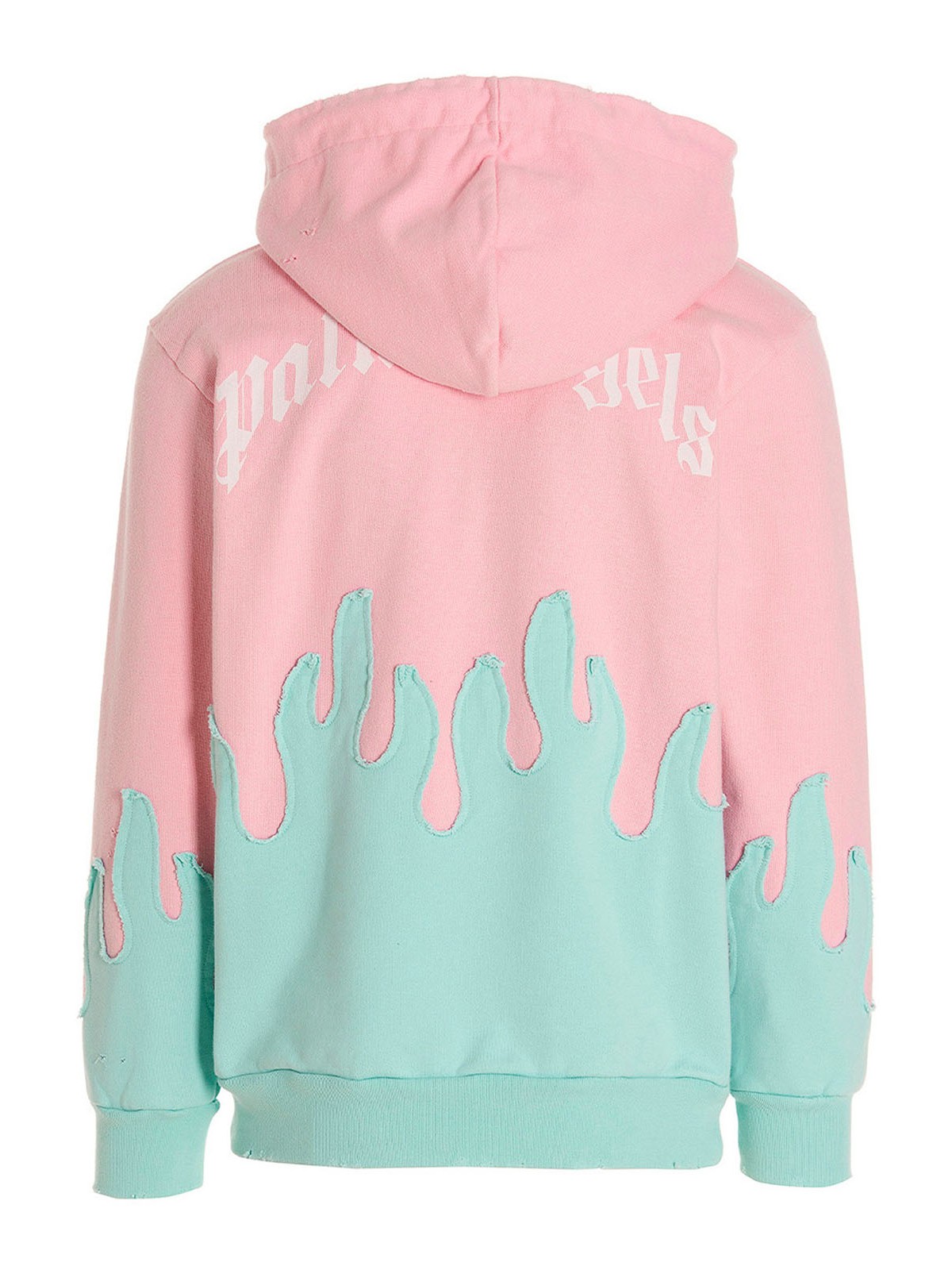 ★関税込★Palm Angels★LAYERED FLAMES HOODIE★ Palm Angels Layered Flames Drawstring Hoodie | Pink | FARFETCH