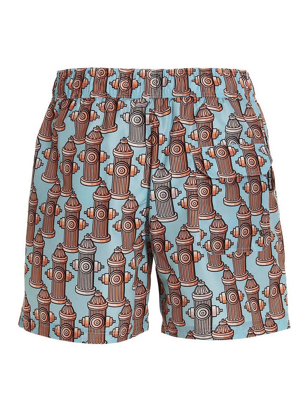 Shop Palm Angels Fire Goose Swimming Trunks In Multicolour