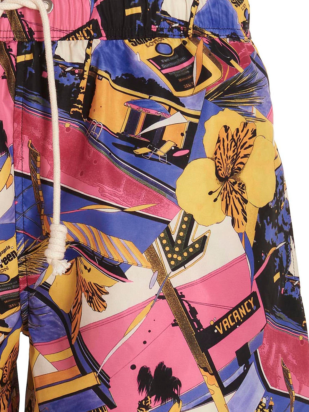 Shop Palm Angels Miami Mix Swim Shorts In Multicolour