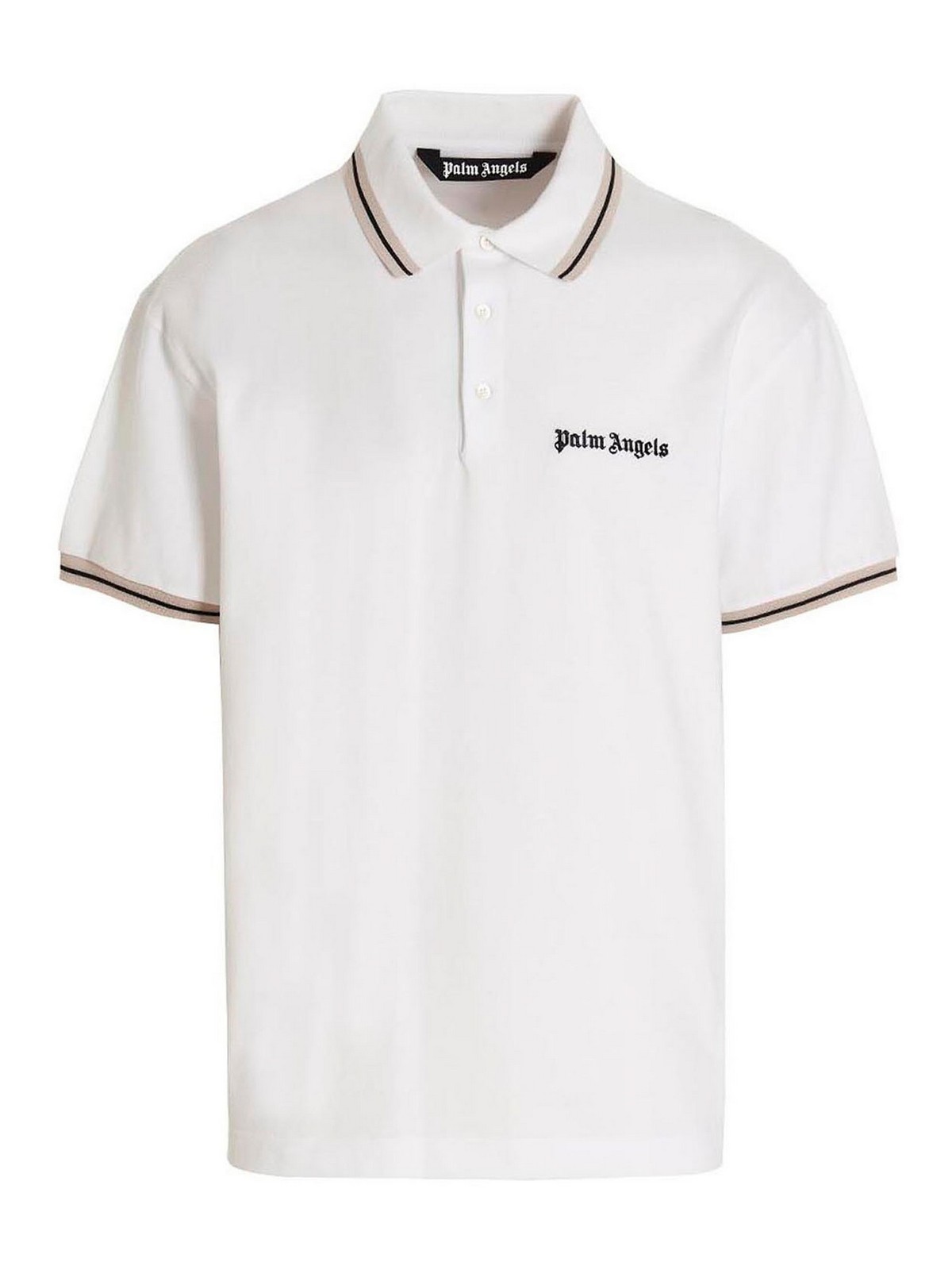 Palm Angels Polo Classic Logo In White