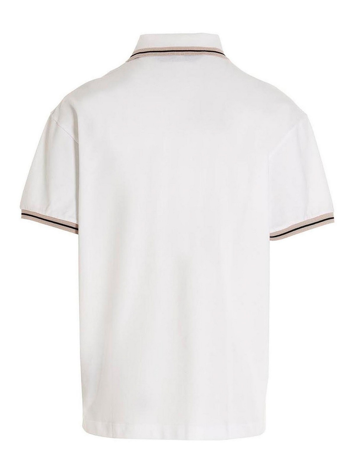 Shop Palm Angels Polo Classic Logo In White