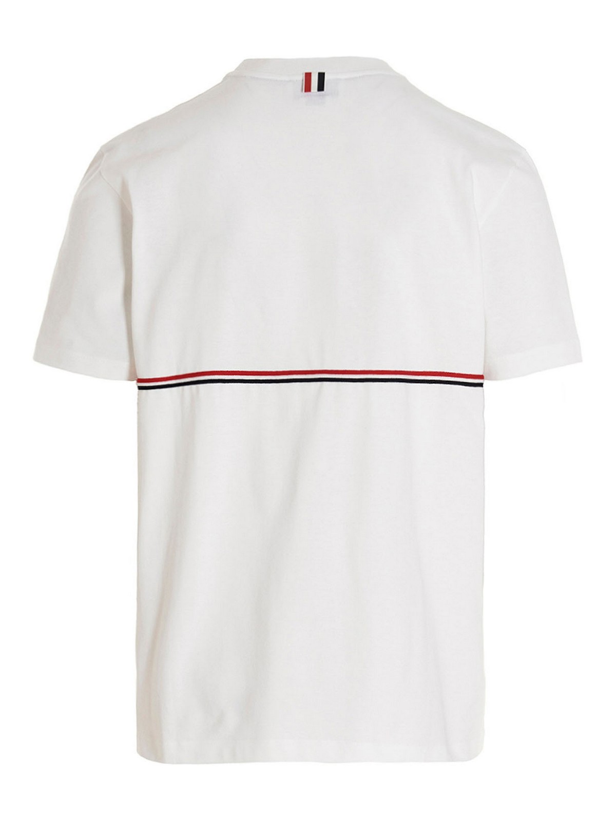 Shop Thom Browne Camiseta - Rwb In White