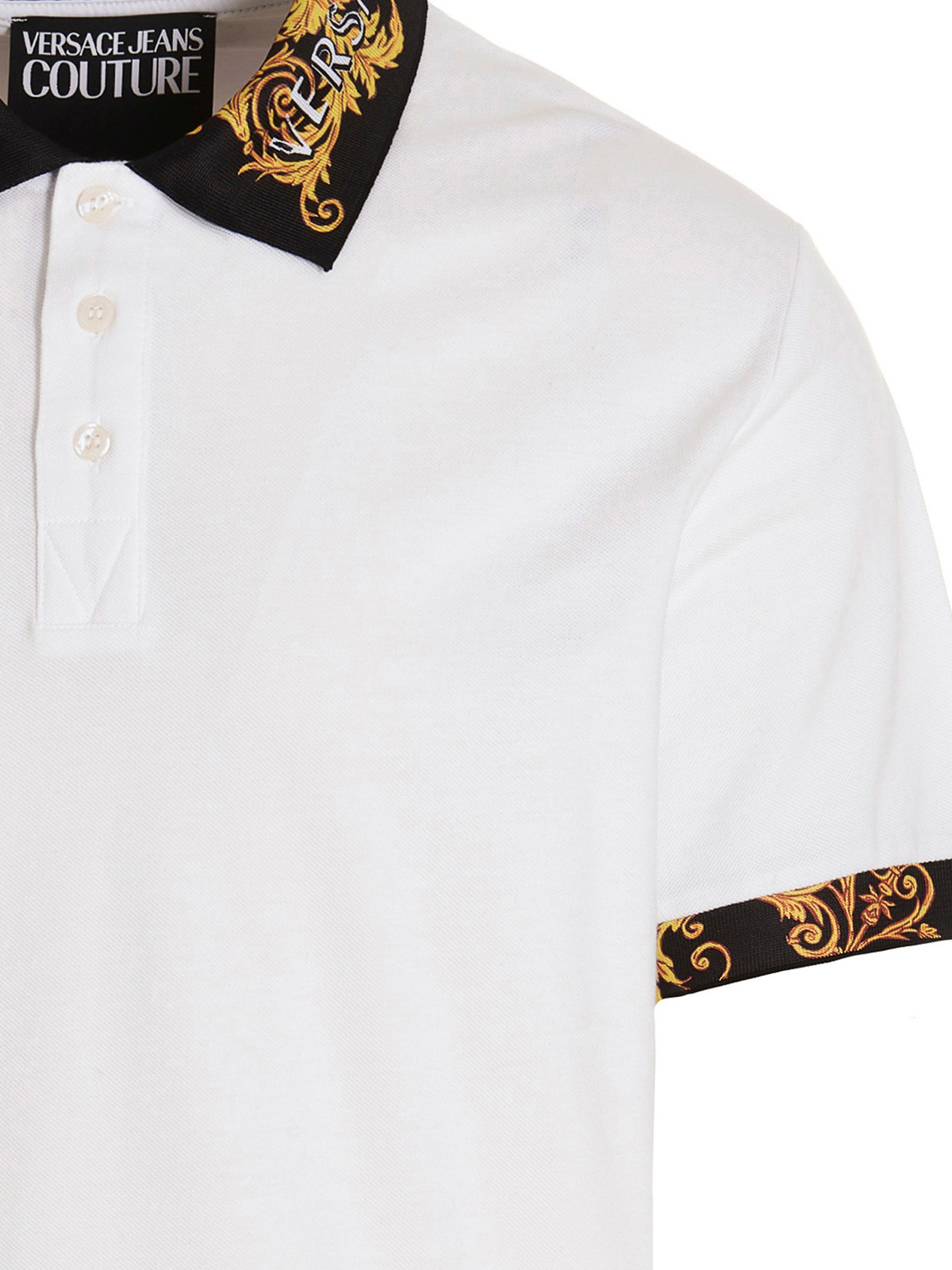 Versace Jeans Couture Barocco polo shirt - White