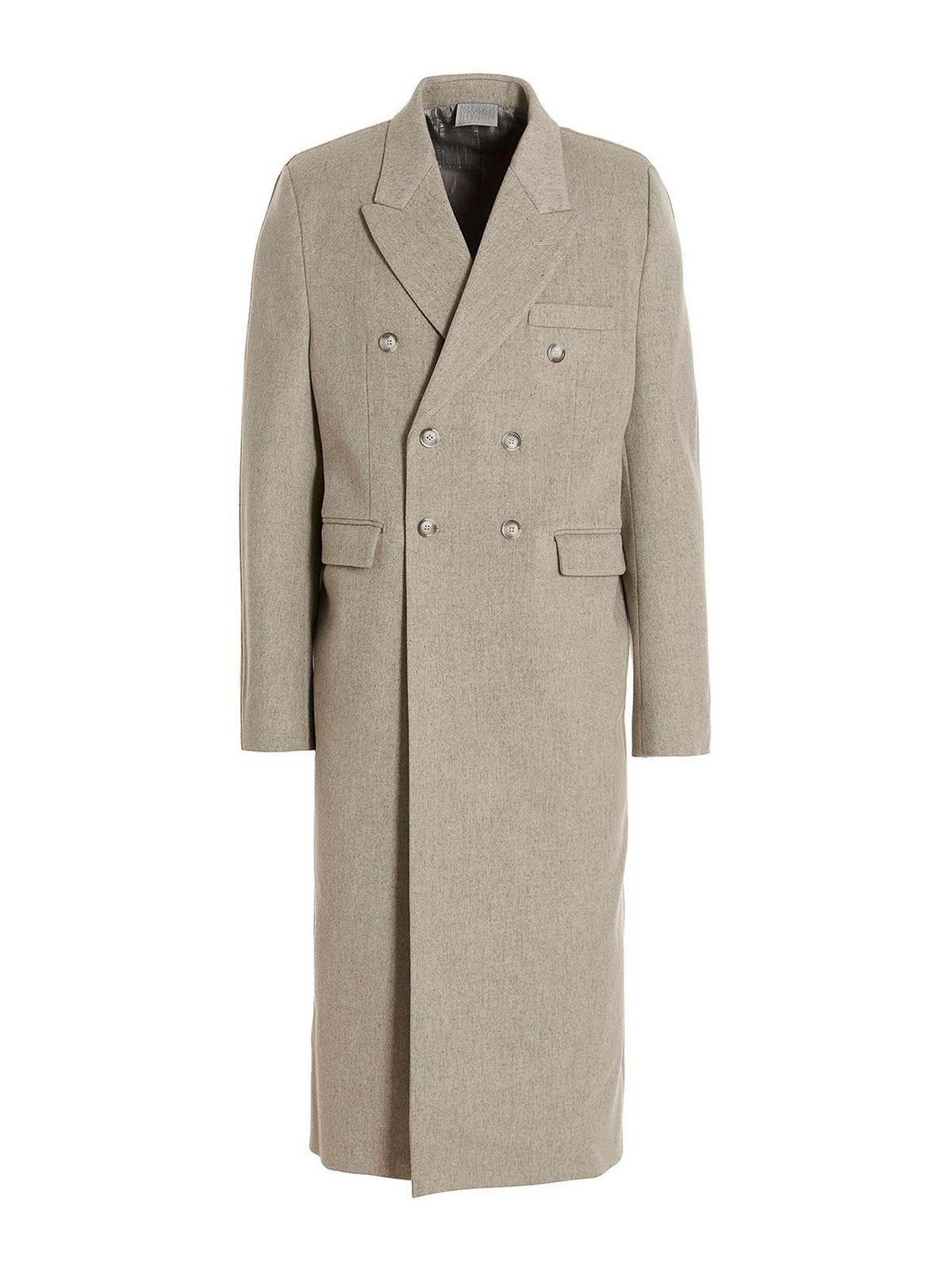 Shop Vtmnts Tailored Coat In Grey
