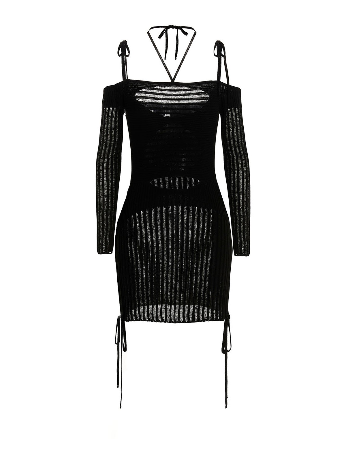 Shop Andreädamo Cut-out Dress In Negro