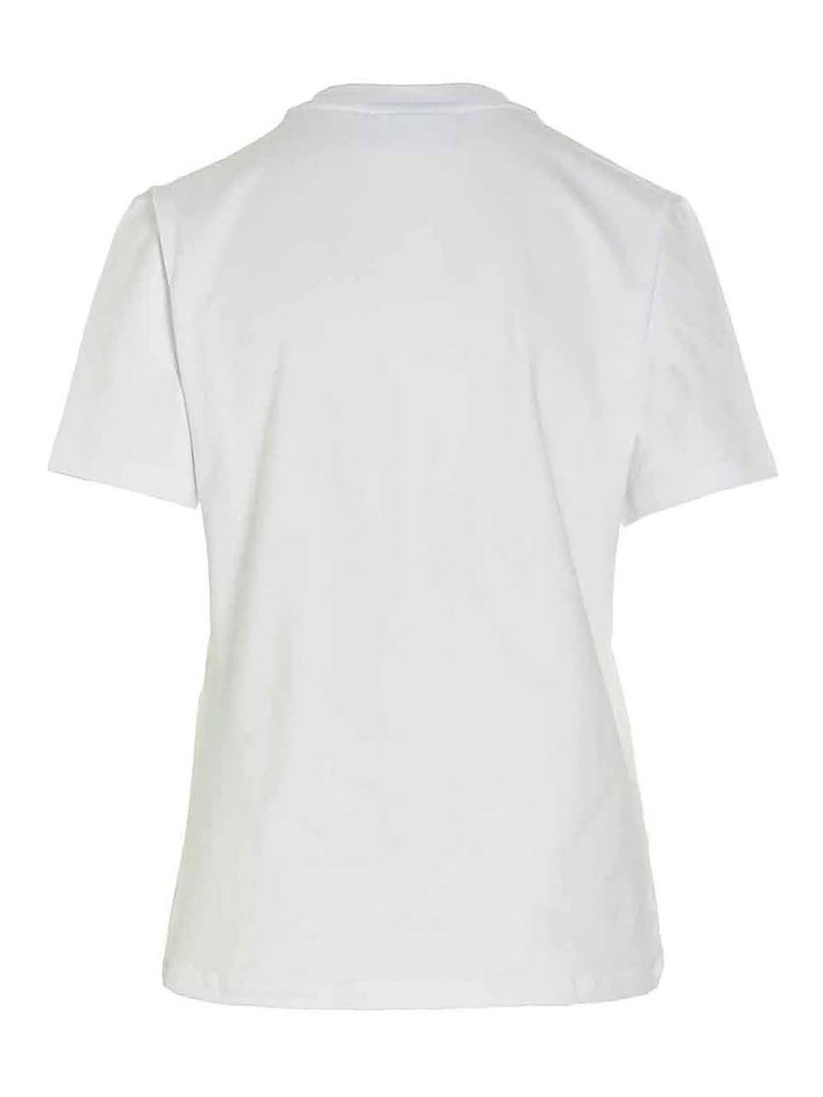 Shop Chiara Ferragni Camiseta - Tennis Club In White