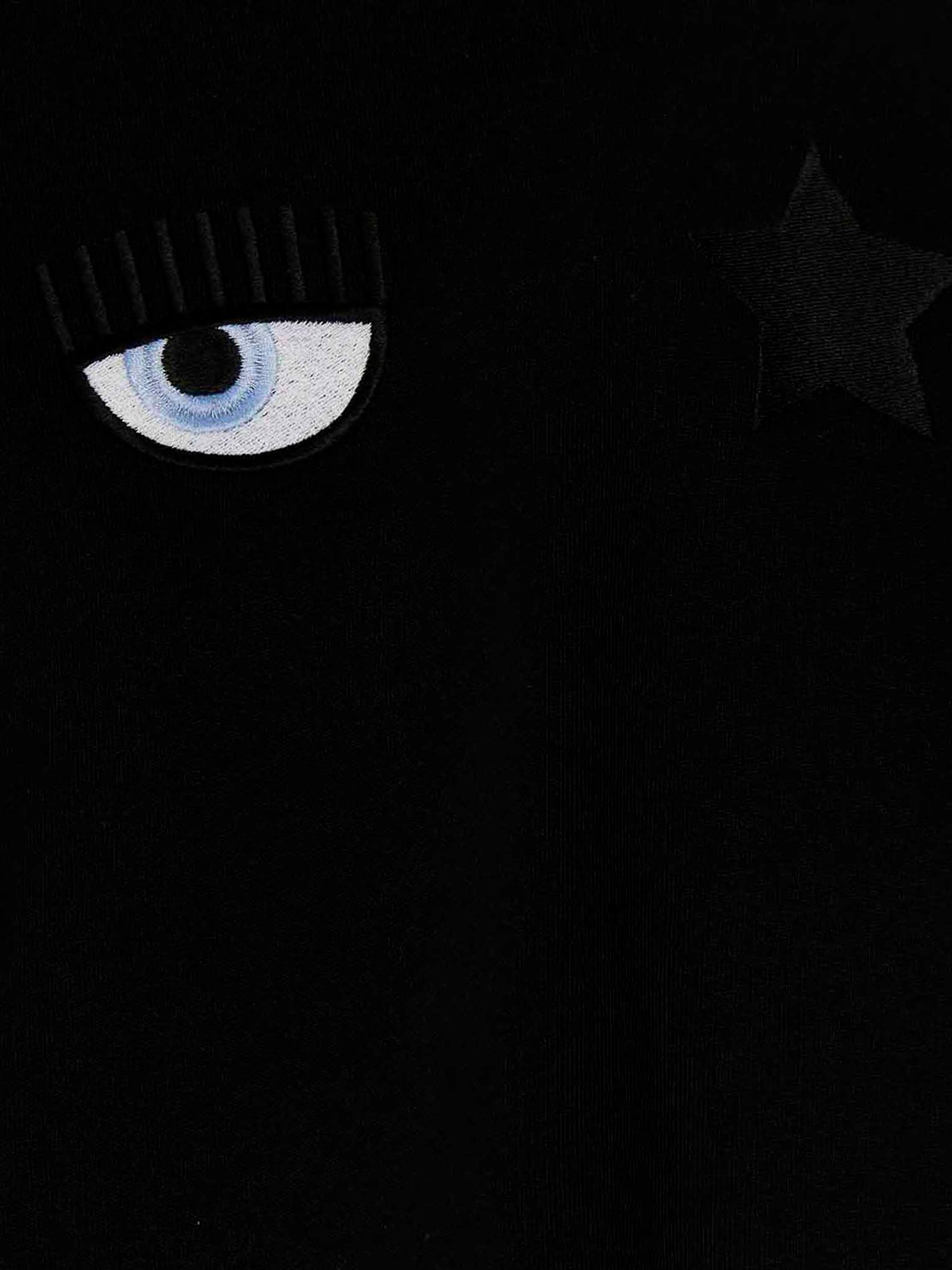 Shop Chiara Ferragni Eye Star Hoodie In Black