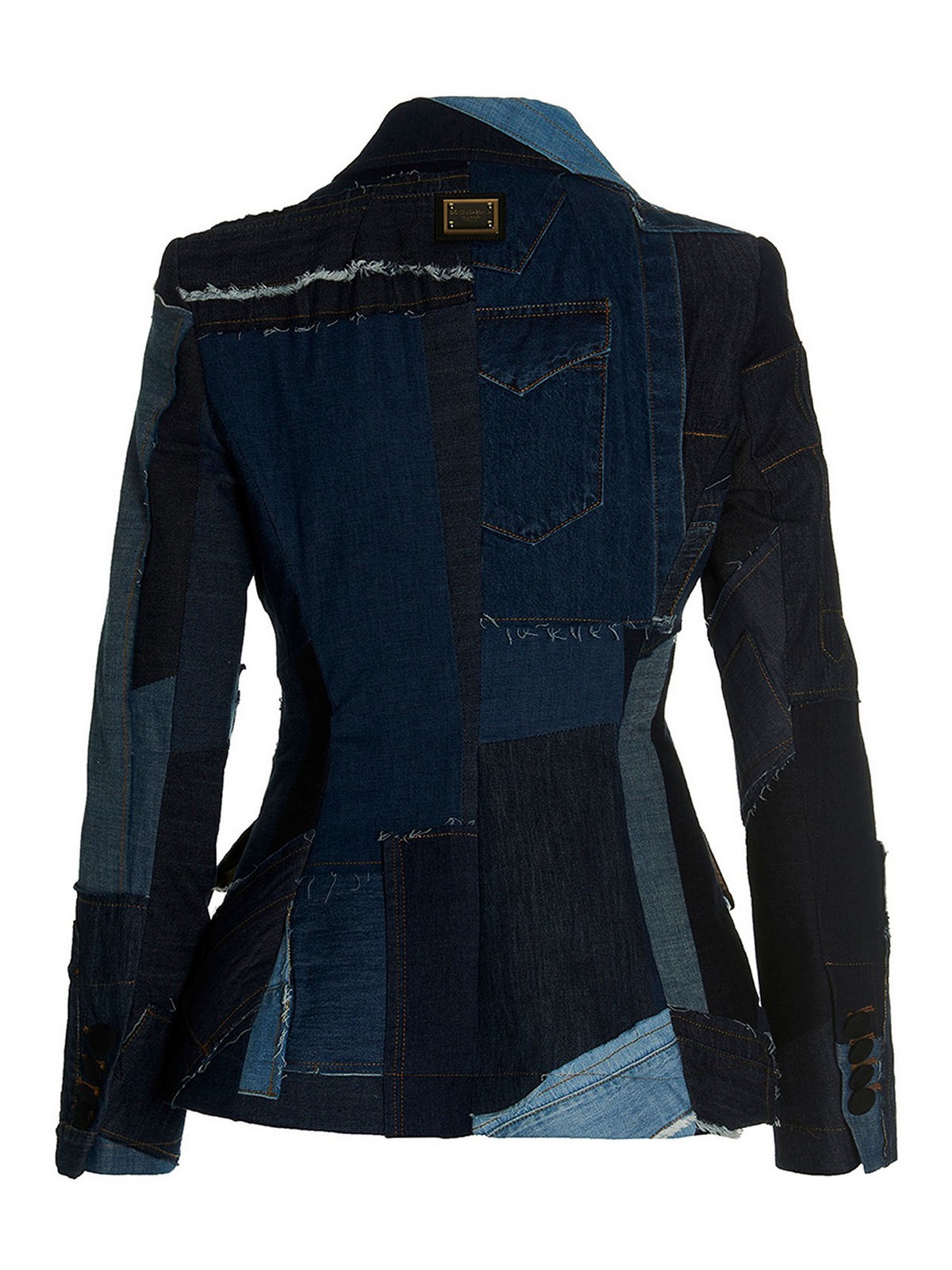 Dolce & Gabbana Patchwork blazer jacket - Blue|F26O8DGDBEKS9000