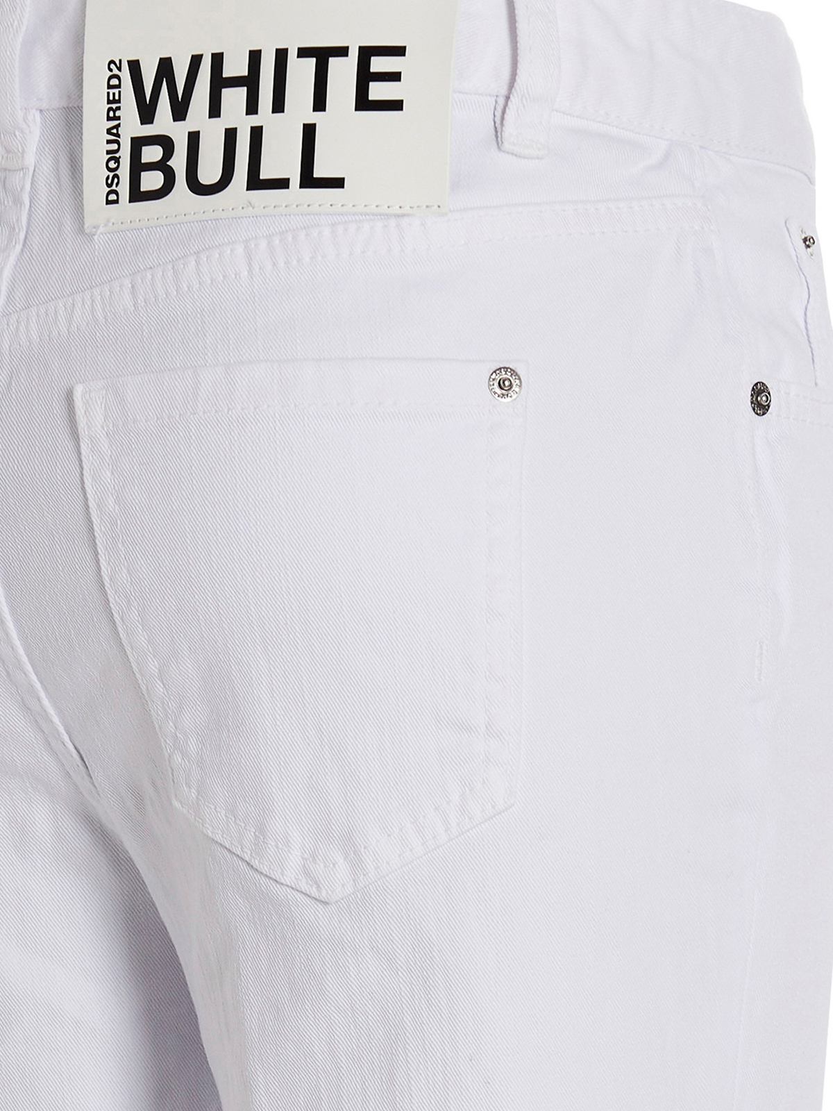 Shop Dsquared2 Super Flared Cropped - Blanco In White