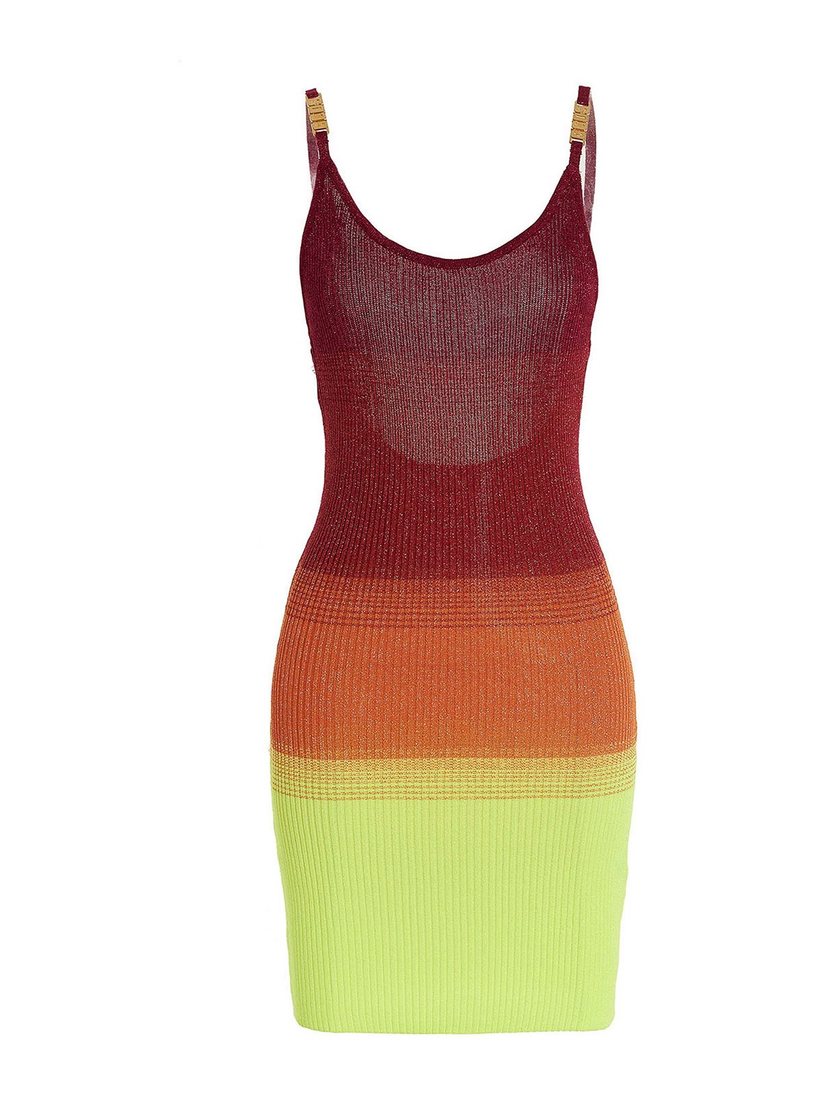 Shop Gcds Multicolor Lurex Dress In Multicolour