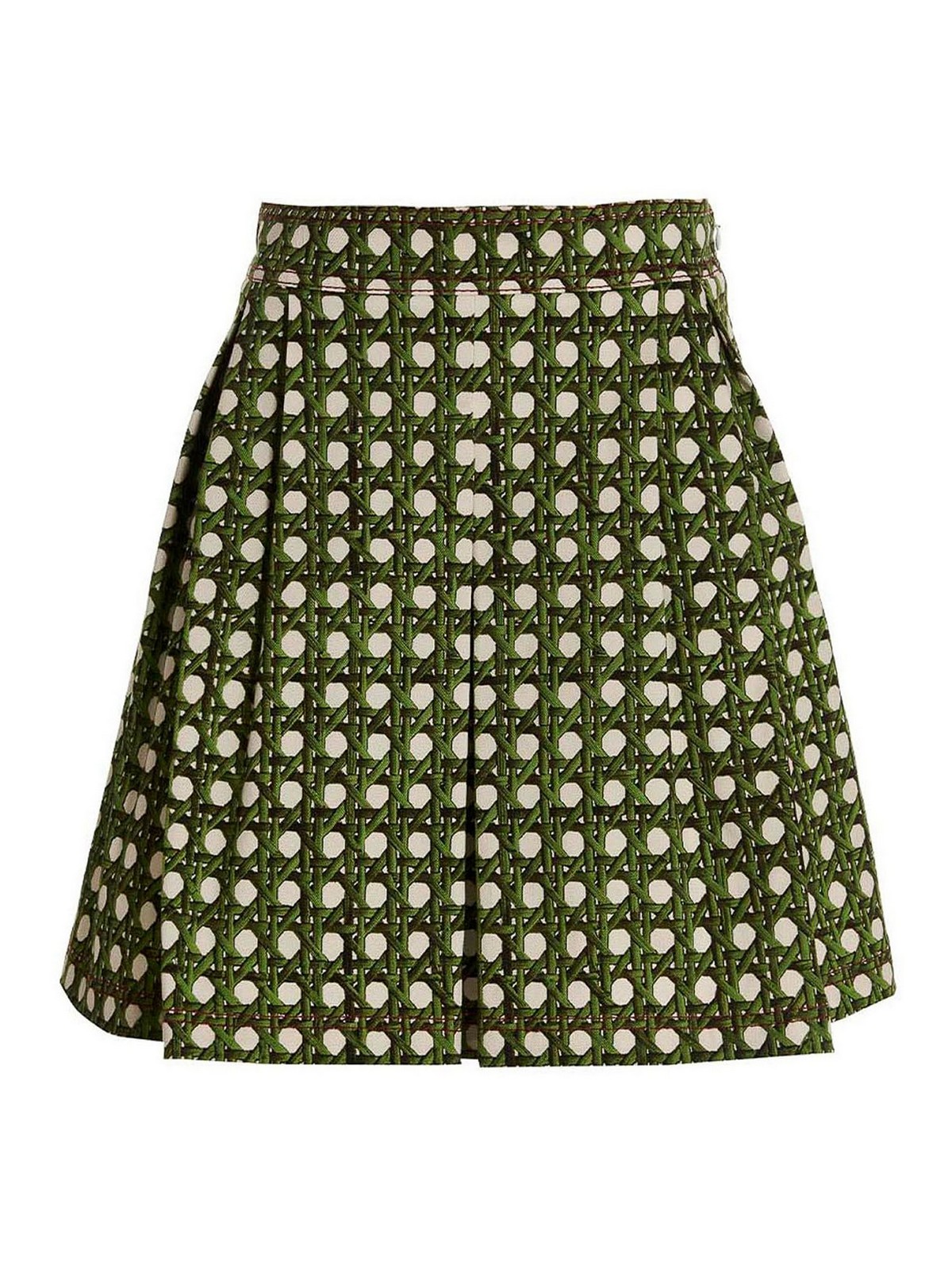 Shop Giambattista Valli Treillage Skirt In Green