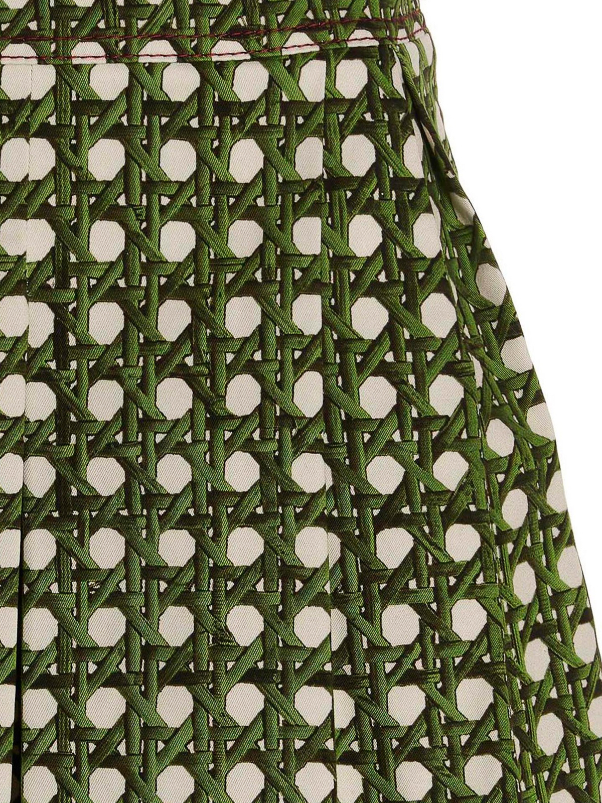 Shop Giambattista Valli Treillage Skirt In Green