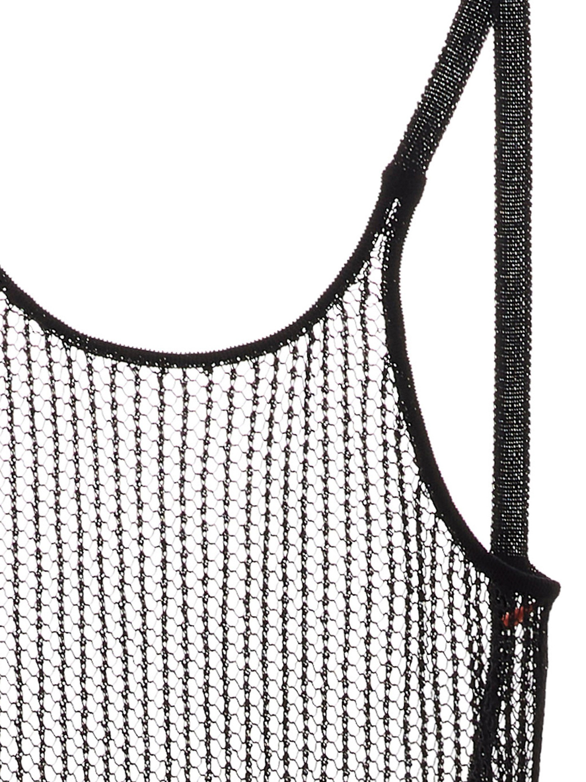 Shop Heron Preston Vestido Largo - Net Knit In Black