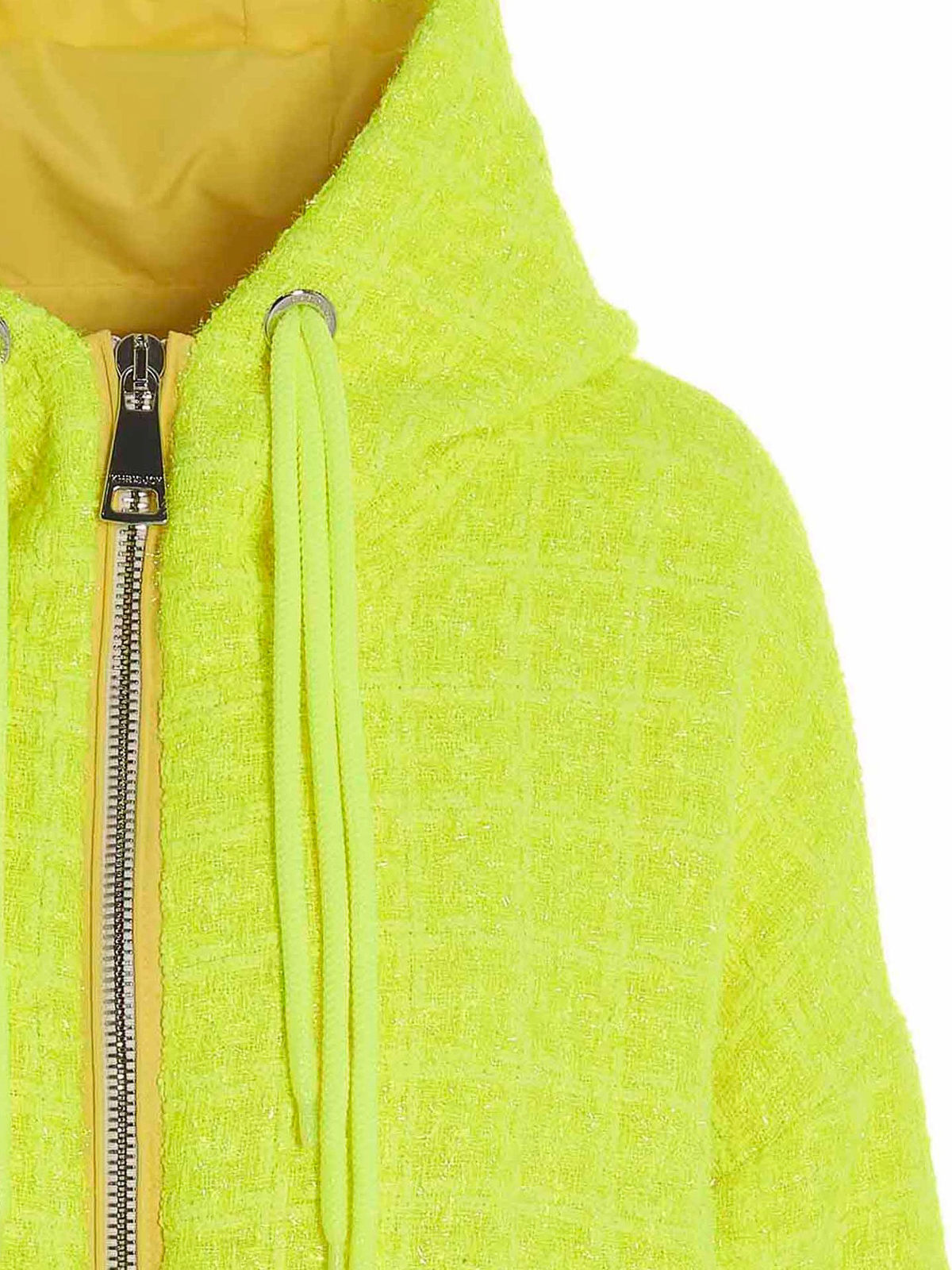 Shop Khrisjoy Chris Windbreaker Tweed Jacket In Yellow