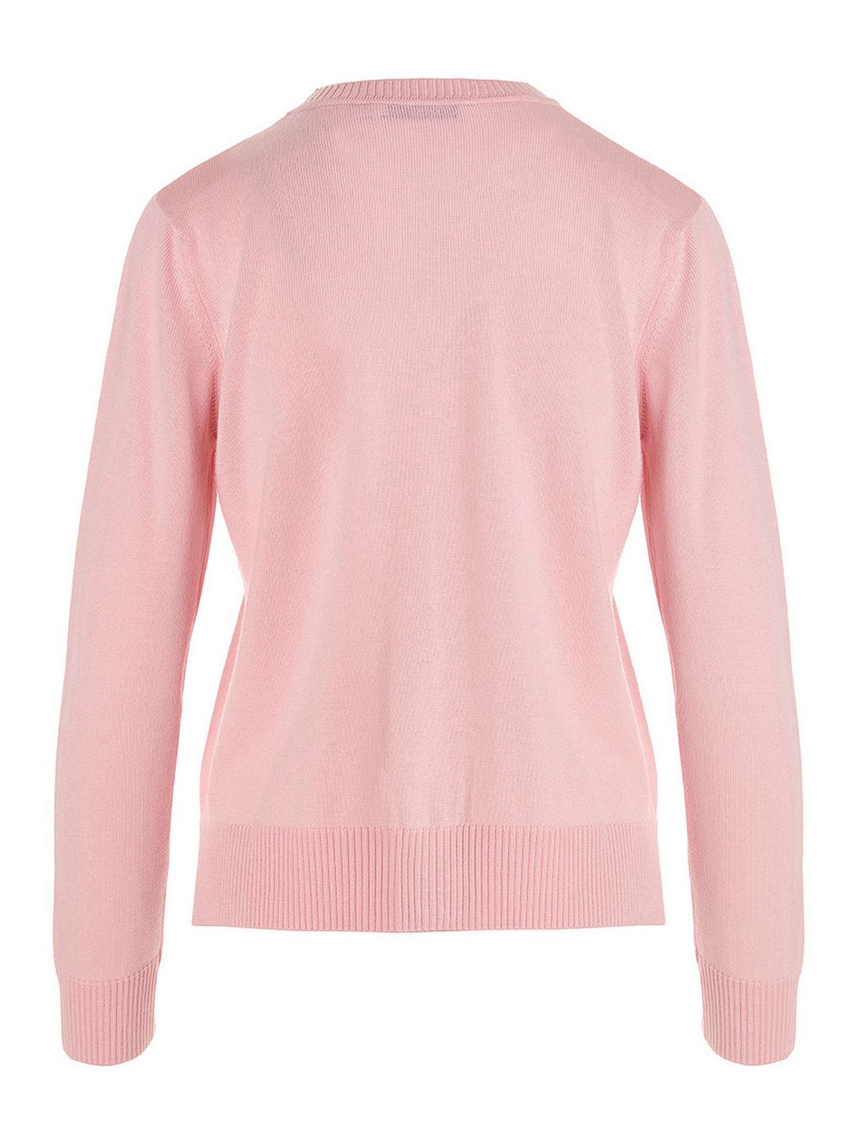 Maison Kitsuné Cardigan chillax fox - Pink|IW00528KT1036P626