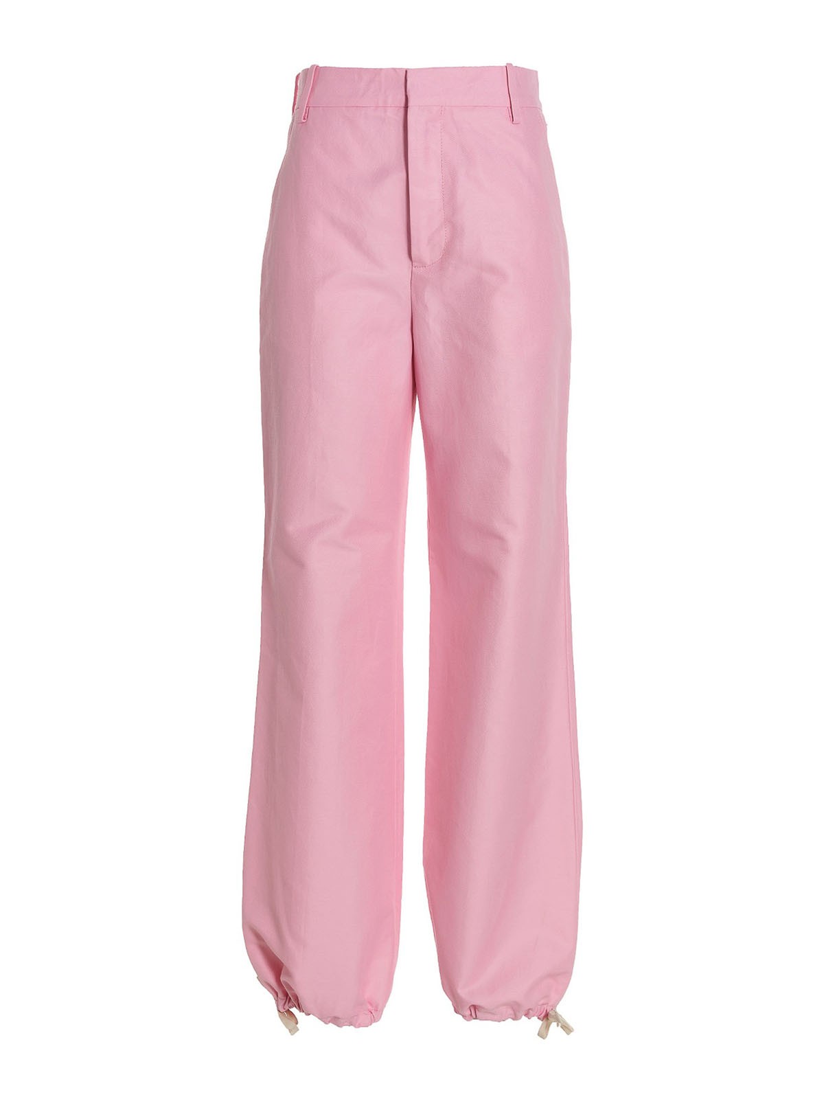 Shop Marni Logo Embroidery Pants In Pink