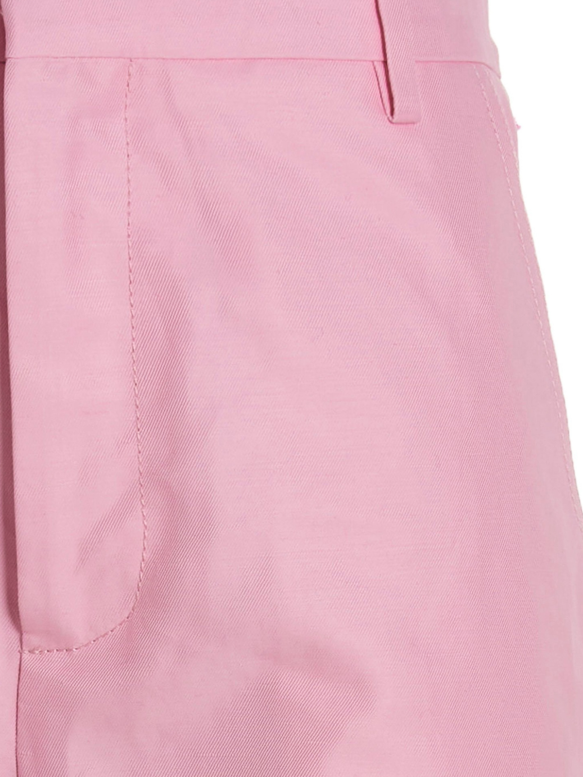 Shop Marni Logo Embroidery Pants In Pink