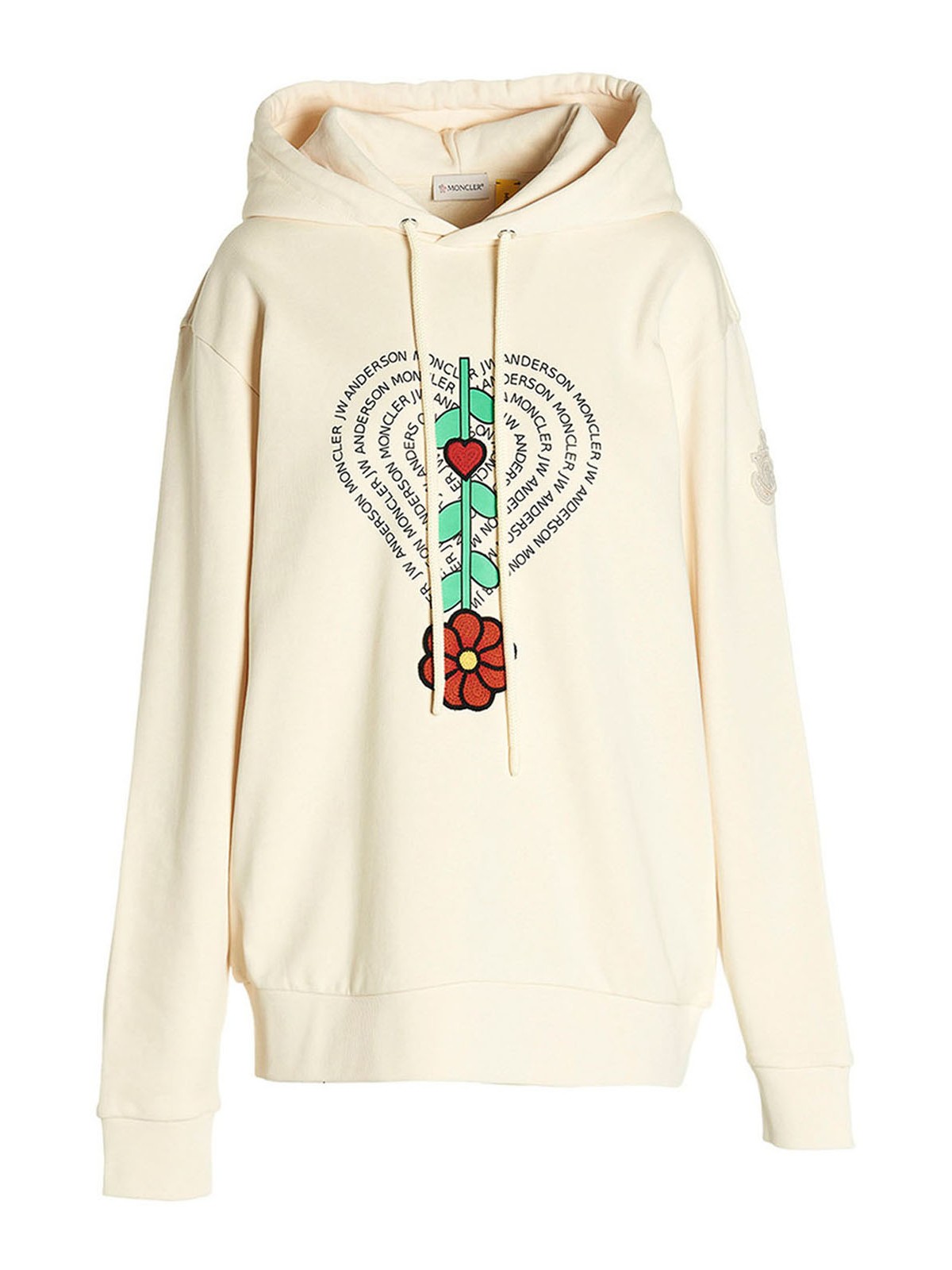 Moncler Genius X J.w.napa Hoodie In White