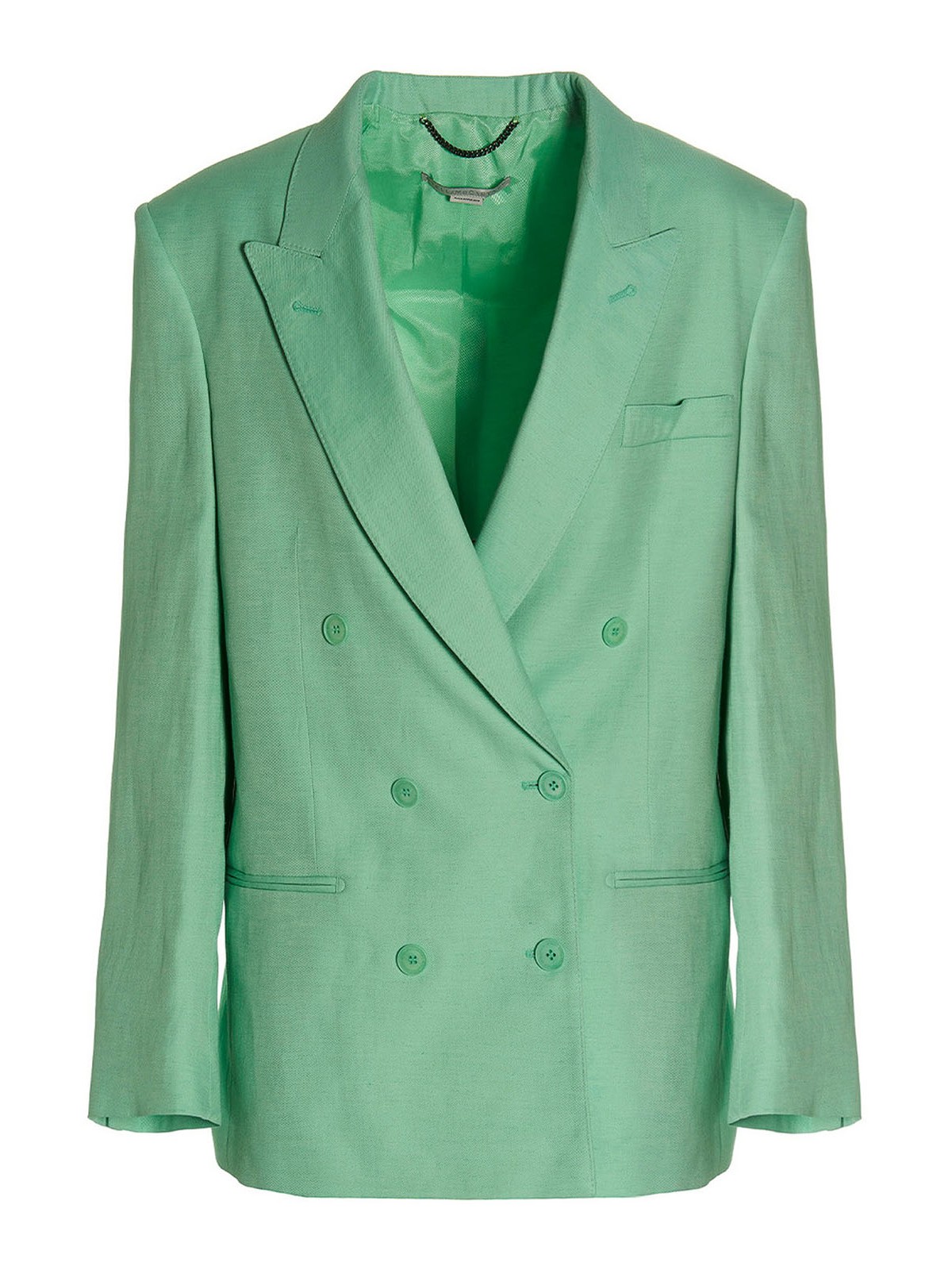 Stella Mccartney Oversize Blazer Jacket In Green