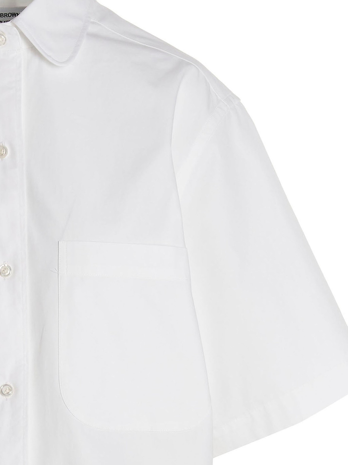 Shop Thom Browne Shirt Dress In Blanco