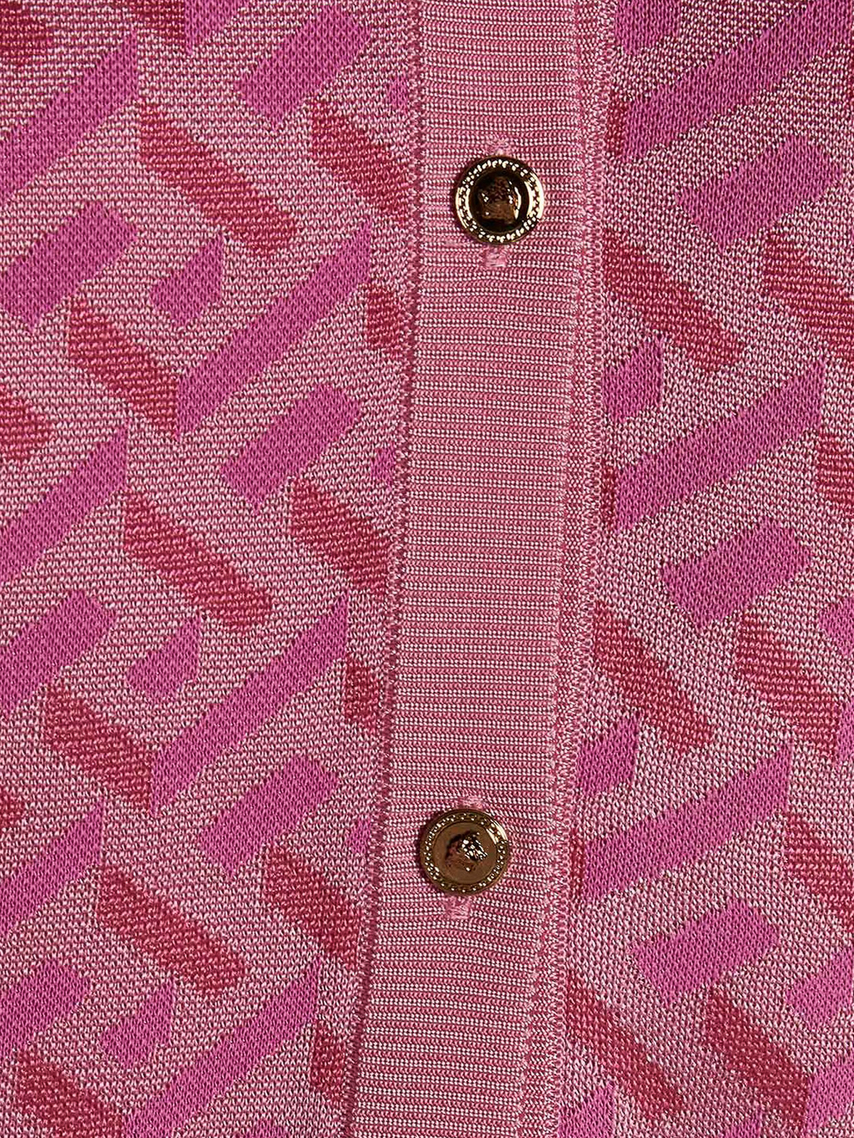 Shop Versace Cárdigan - La Greca In Pink
