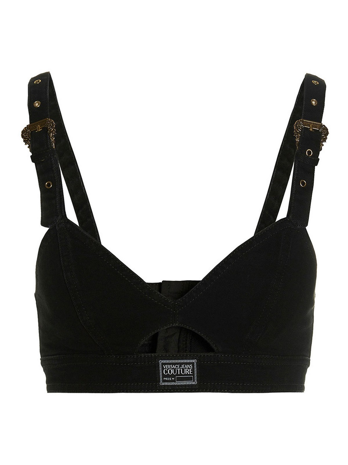 Versace Jeans Couture トップ/タンクトップ - 黒|74HAM257DW040ENZ909