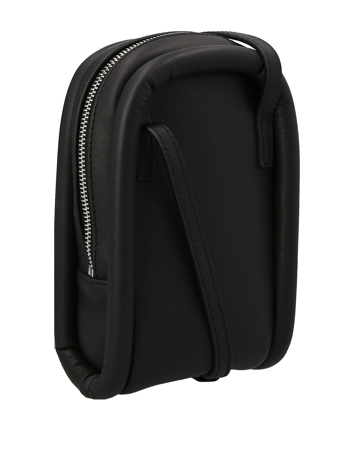 BUMPER-POUCH LEATHER PHONE POUCH in black