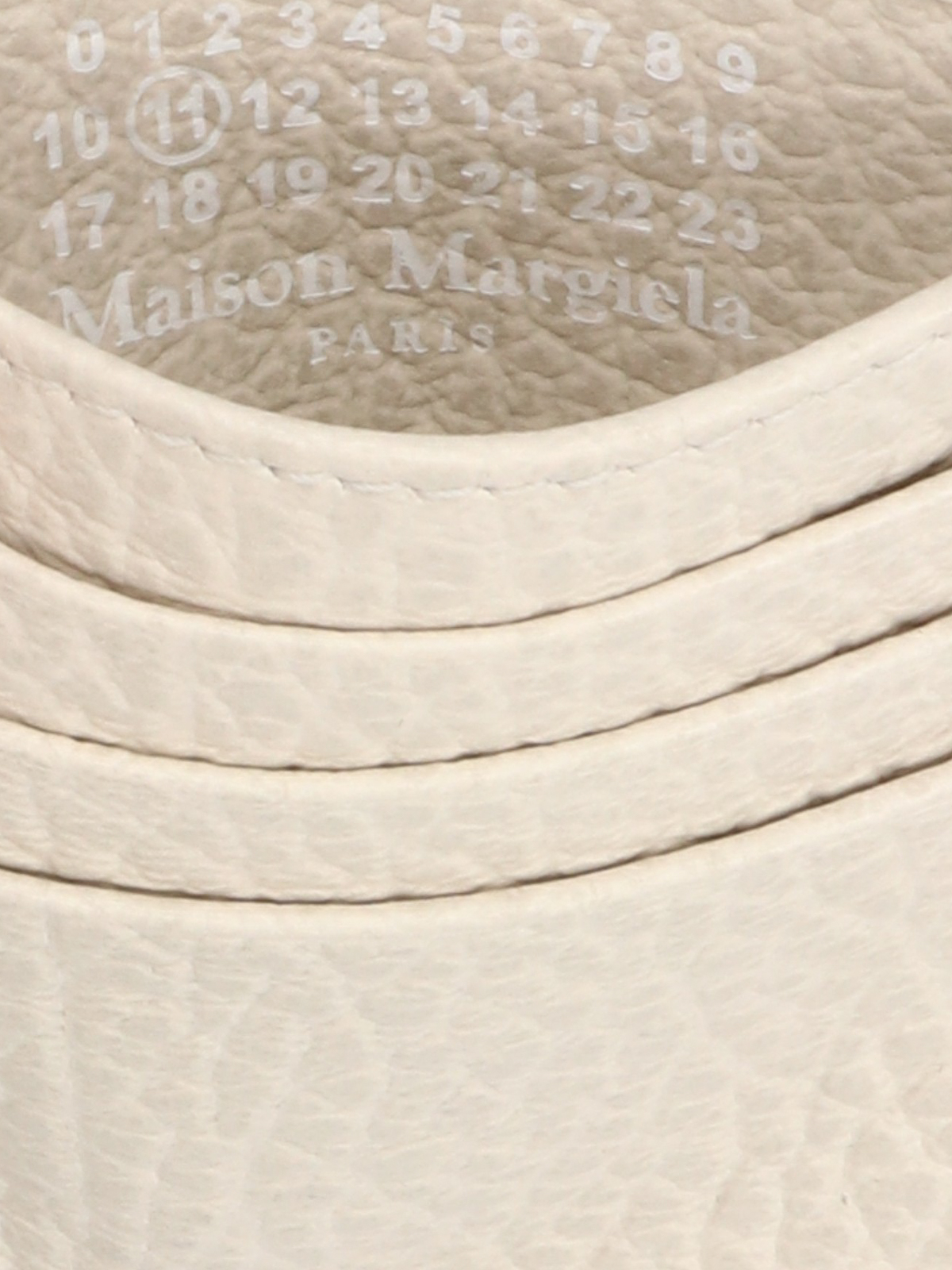 Shop Maison Margiela Stitching Card Holder In Blanco