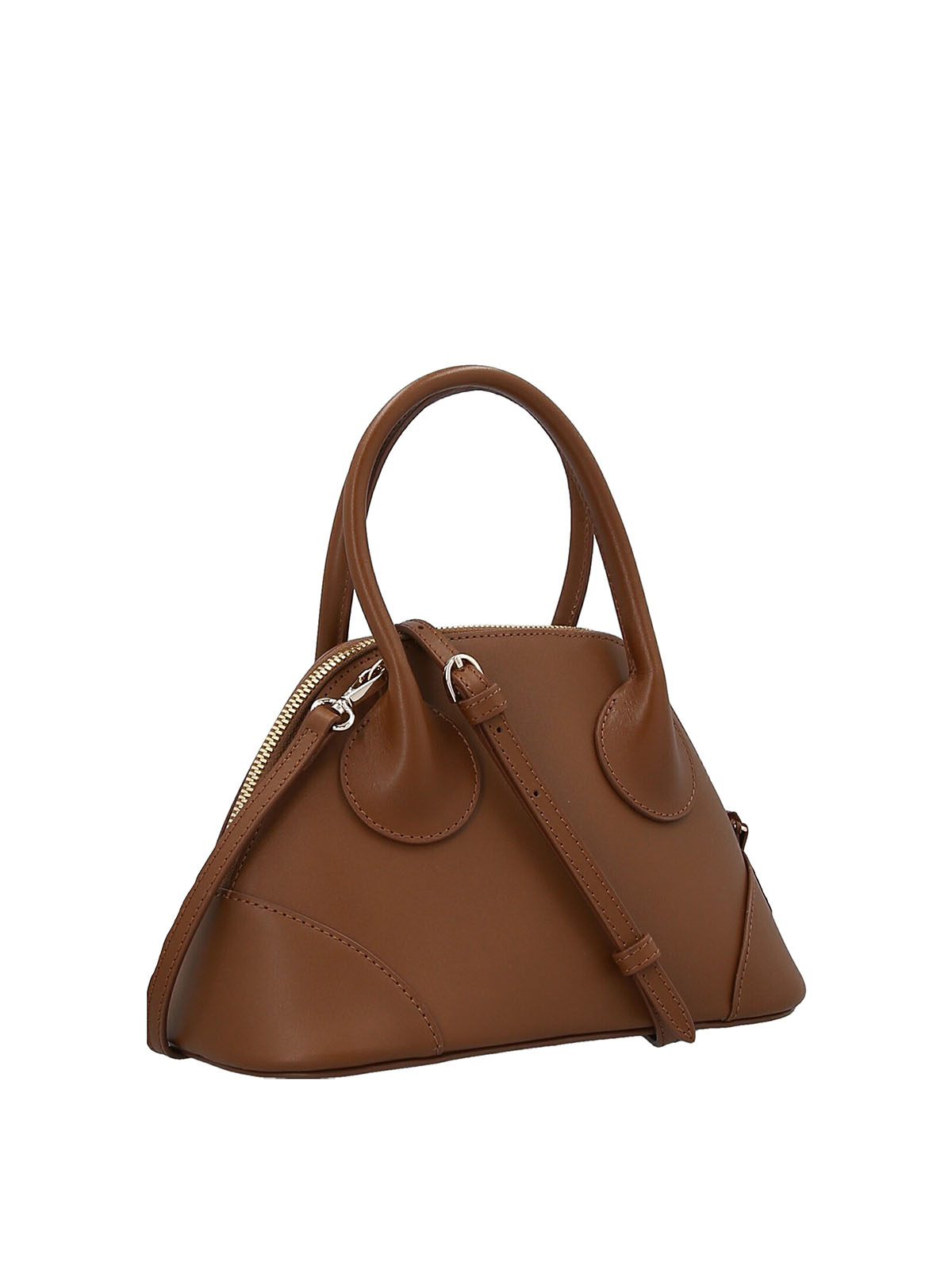 A.P.C Mini Emma Leather Tote Bag - Brown