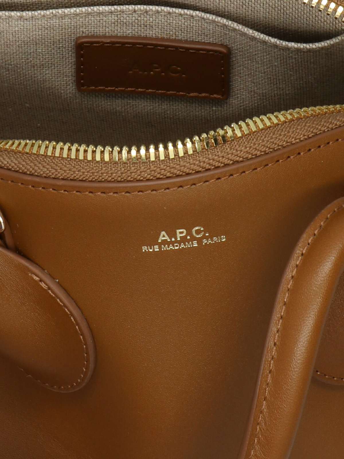 Emma Crossbody Bag - A.P.C - Leather - Brown