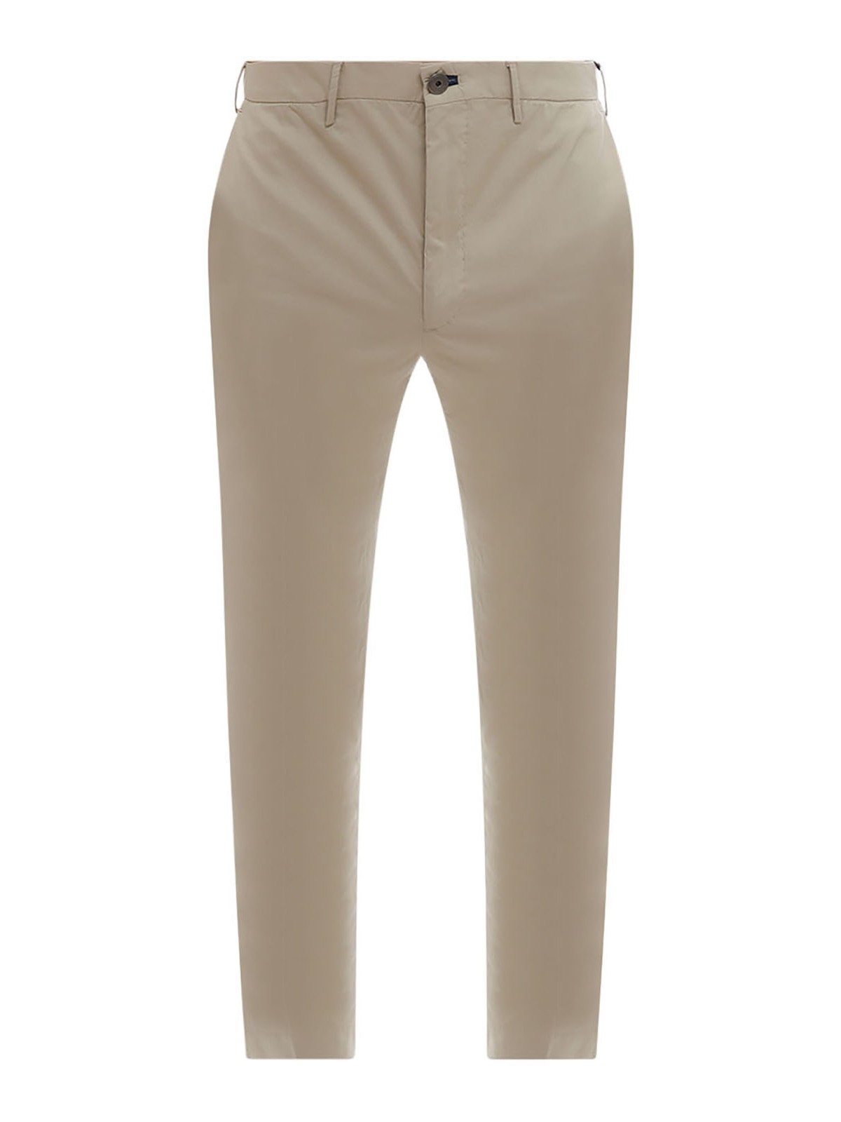 Shop Incotex Tight Fit Sustainable Cotton Trouser In Beige