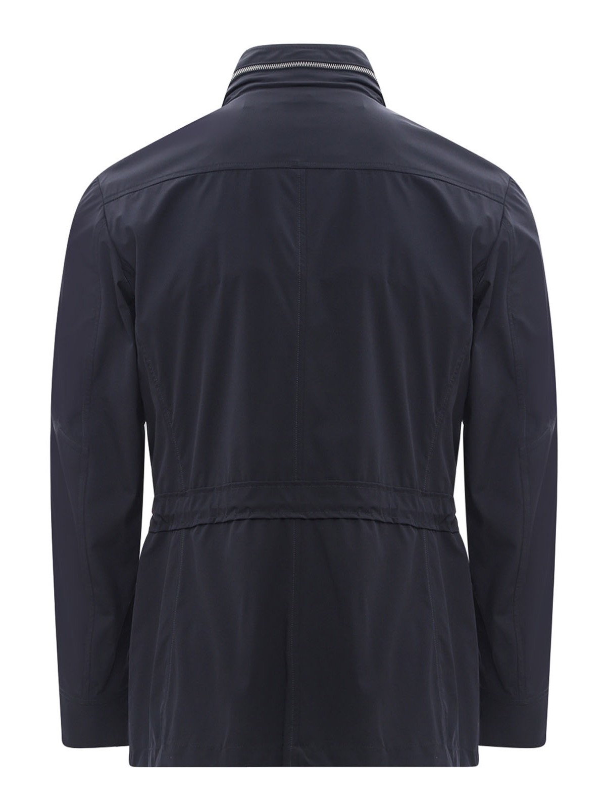 Shop Moorer Water-proof Jacket With Drawstring In Azul