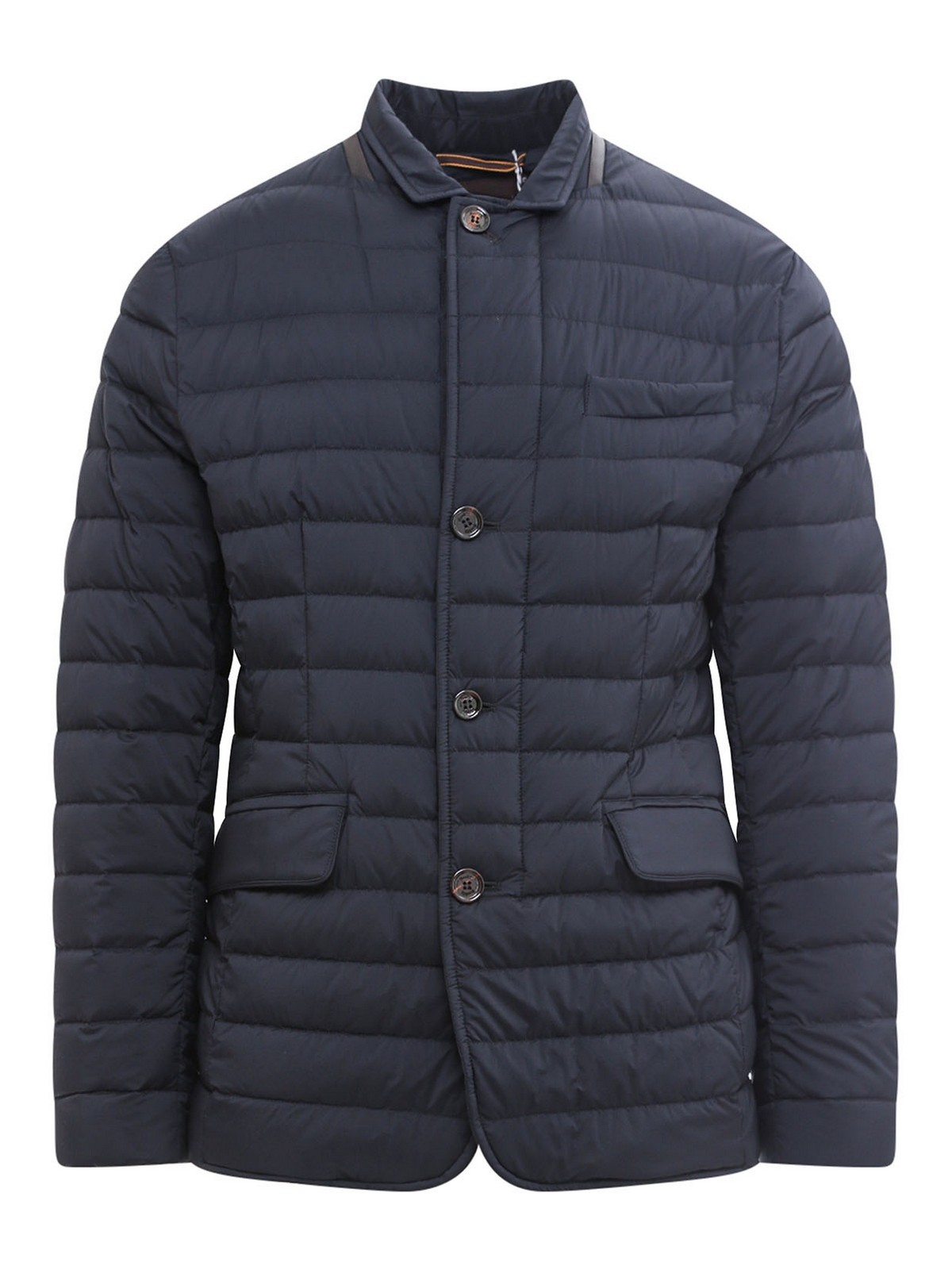 Moorer Classic Fit Padded Jacket In Blue