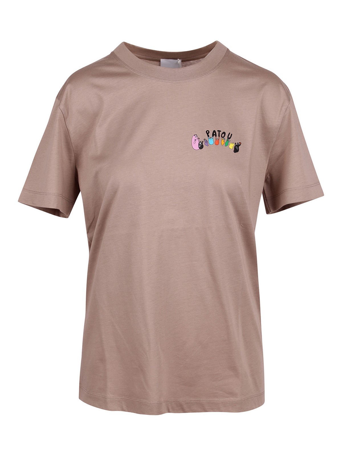 Patou Beige cotton Barbapatou T-shirt - Beige - Women | JE046106P