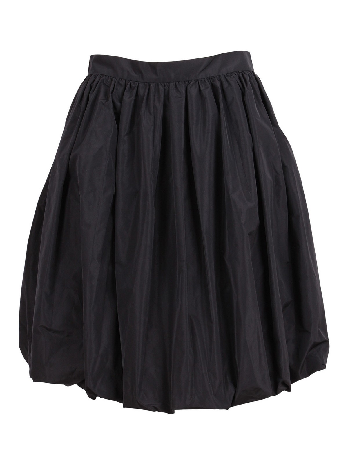 Patou Generous Midi Skirt In Black