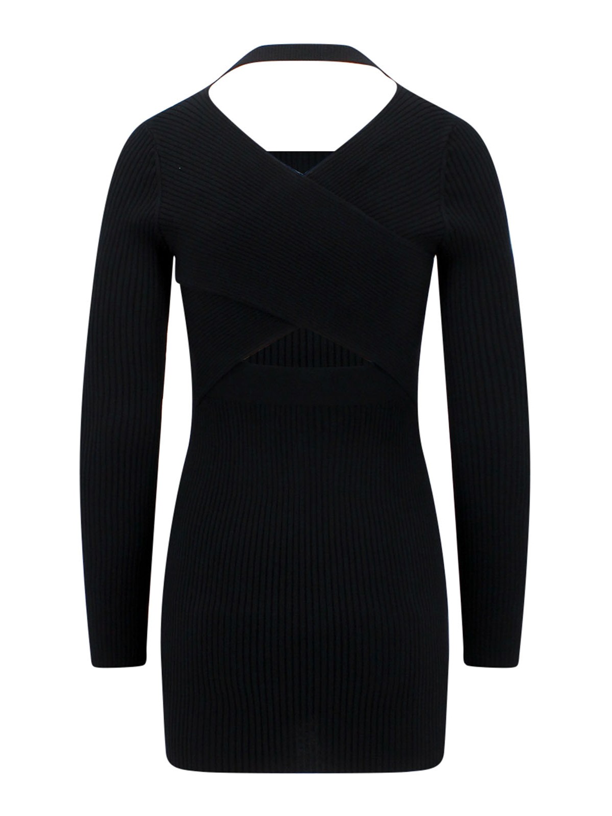 Shop K Krizia Viscose Cardigan With Ribbed Pattern In Black