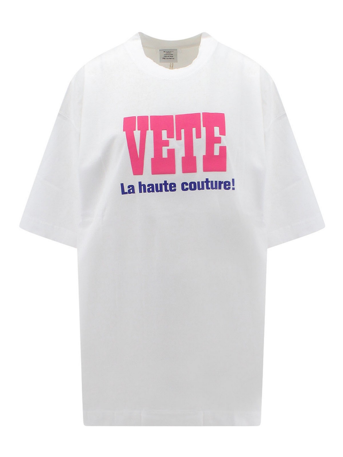 T-shirts Vetements - Cotton T-shirt with frontal logo