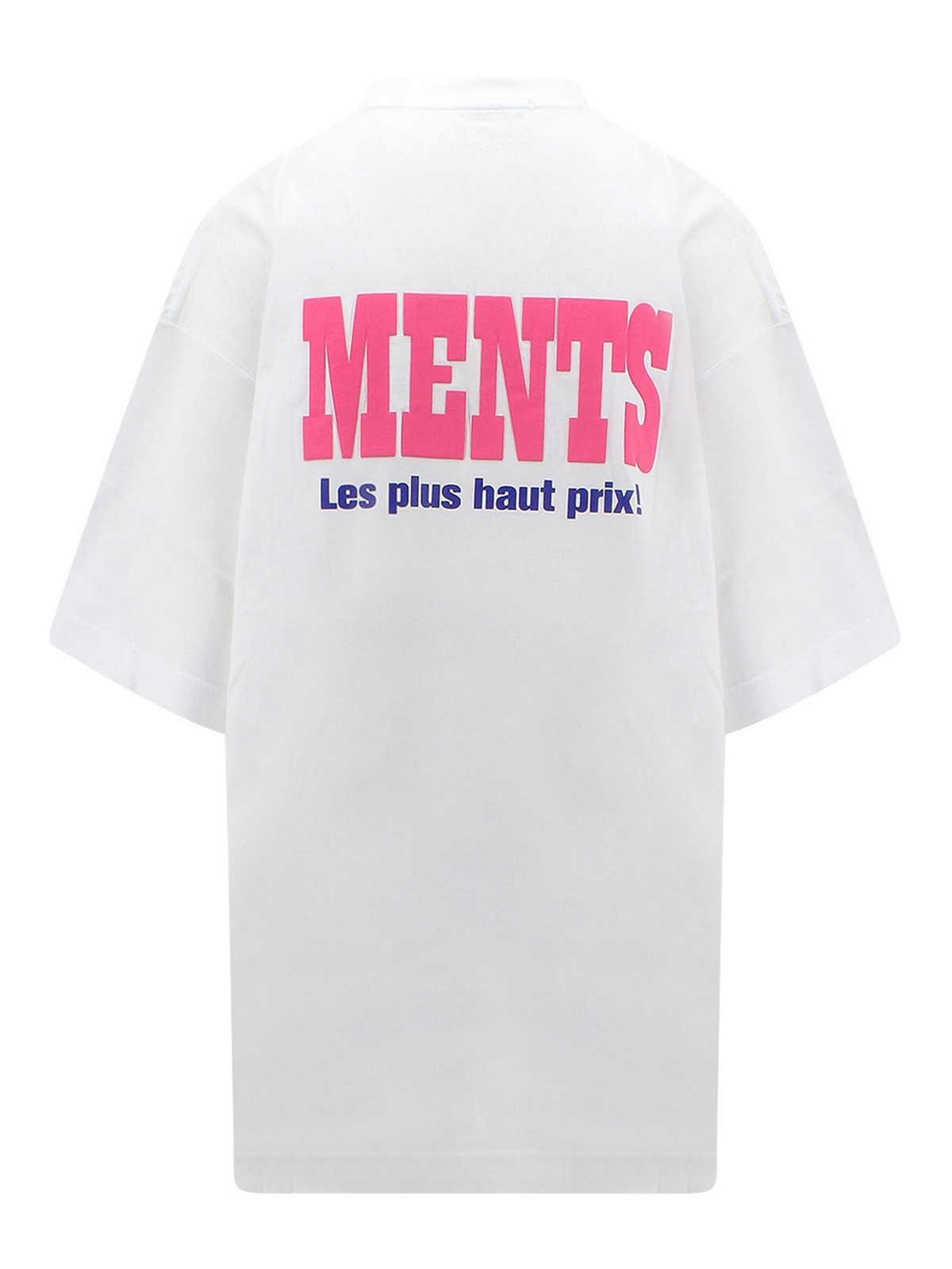 Shop Vetements Cotton T-shirt With Frontal Logo In White