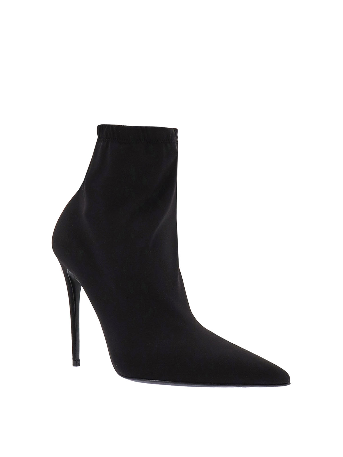 Shop Dolce & Gabbana Jersey Ankle Boots In Negro