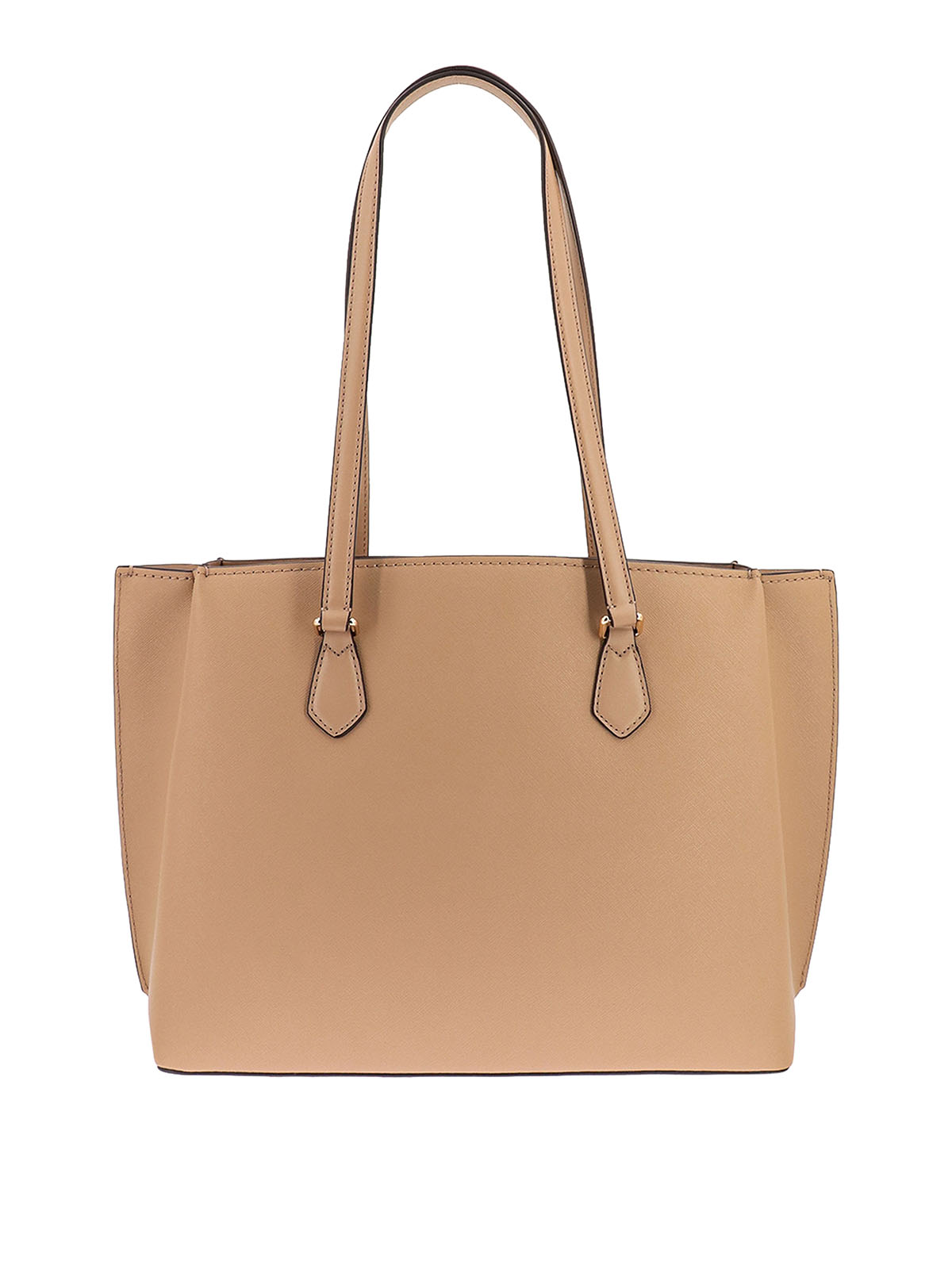 Shop Michael Kors Saffianoo Leather Handbag In Brown
