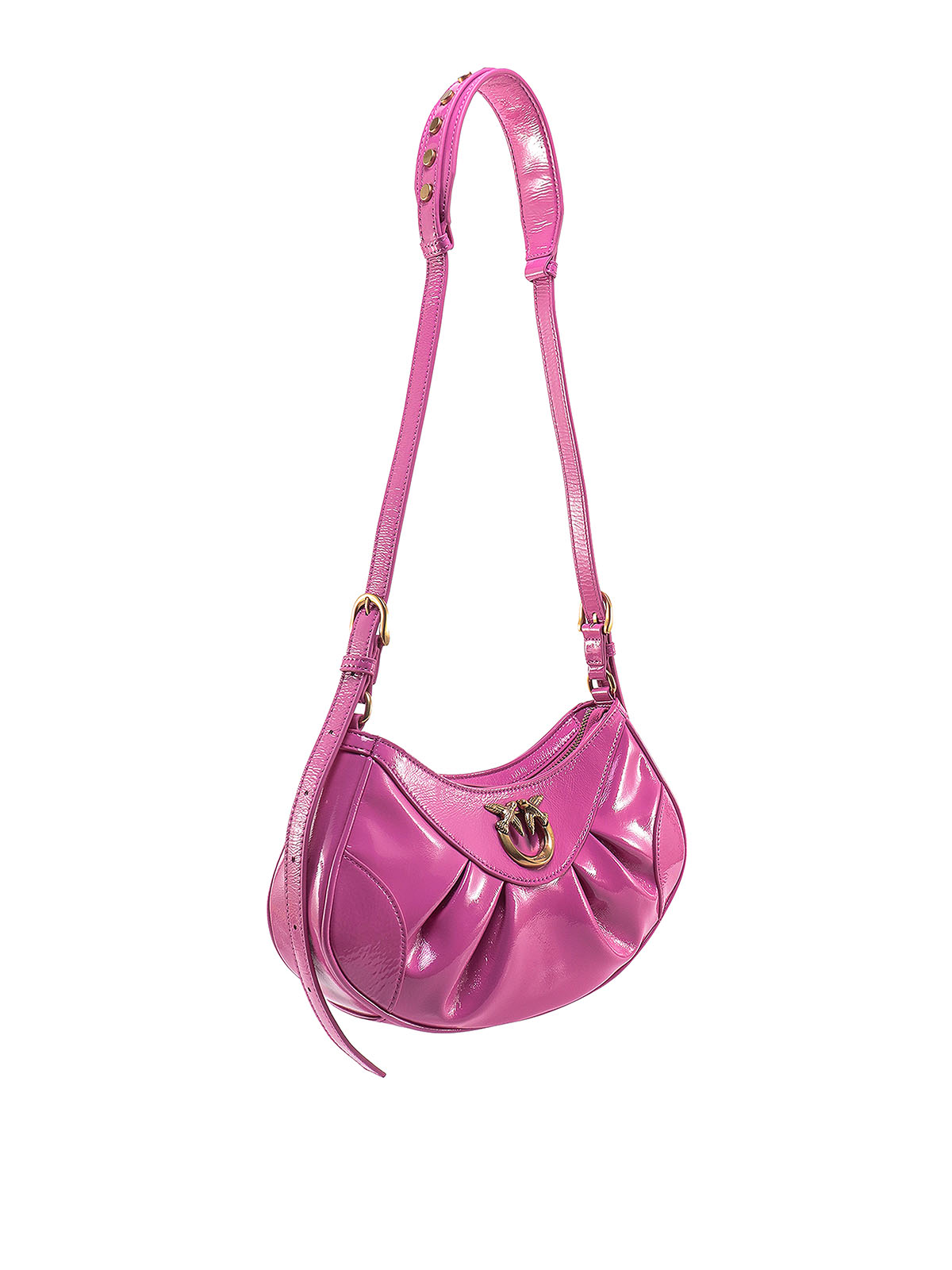 Shop Pinko Love Bon Bon Crossbody Mini Bag In Pink
