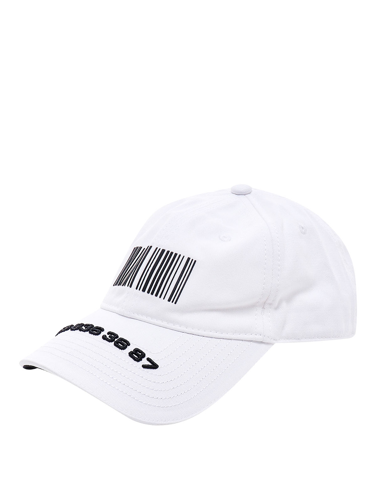 Shop Vetements Cotton Hat In White